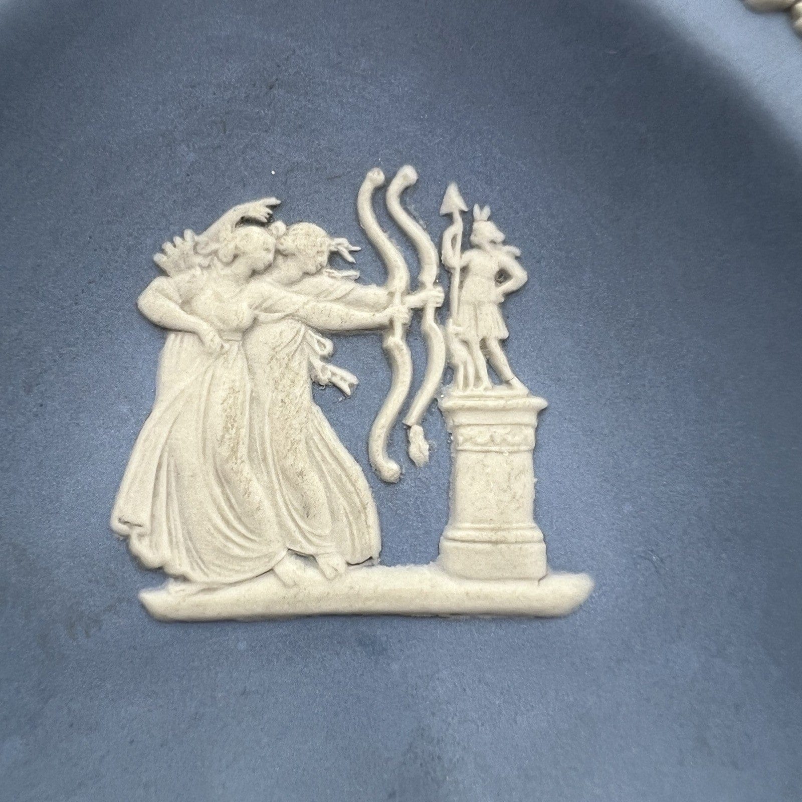 Piattino Cuore in porcellana Inglese Wedgwood celeste Vintage stile neoclassico Categoria  Vasi e Portafiori