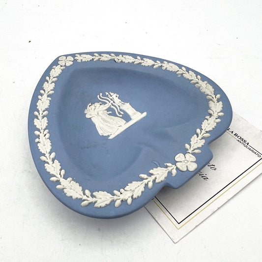 Piattino Cuore in porcellana Inglese Wedgwood celeste Vintage stile neoclassico Categoria  Vasi e Portafiori