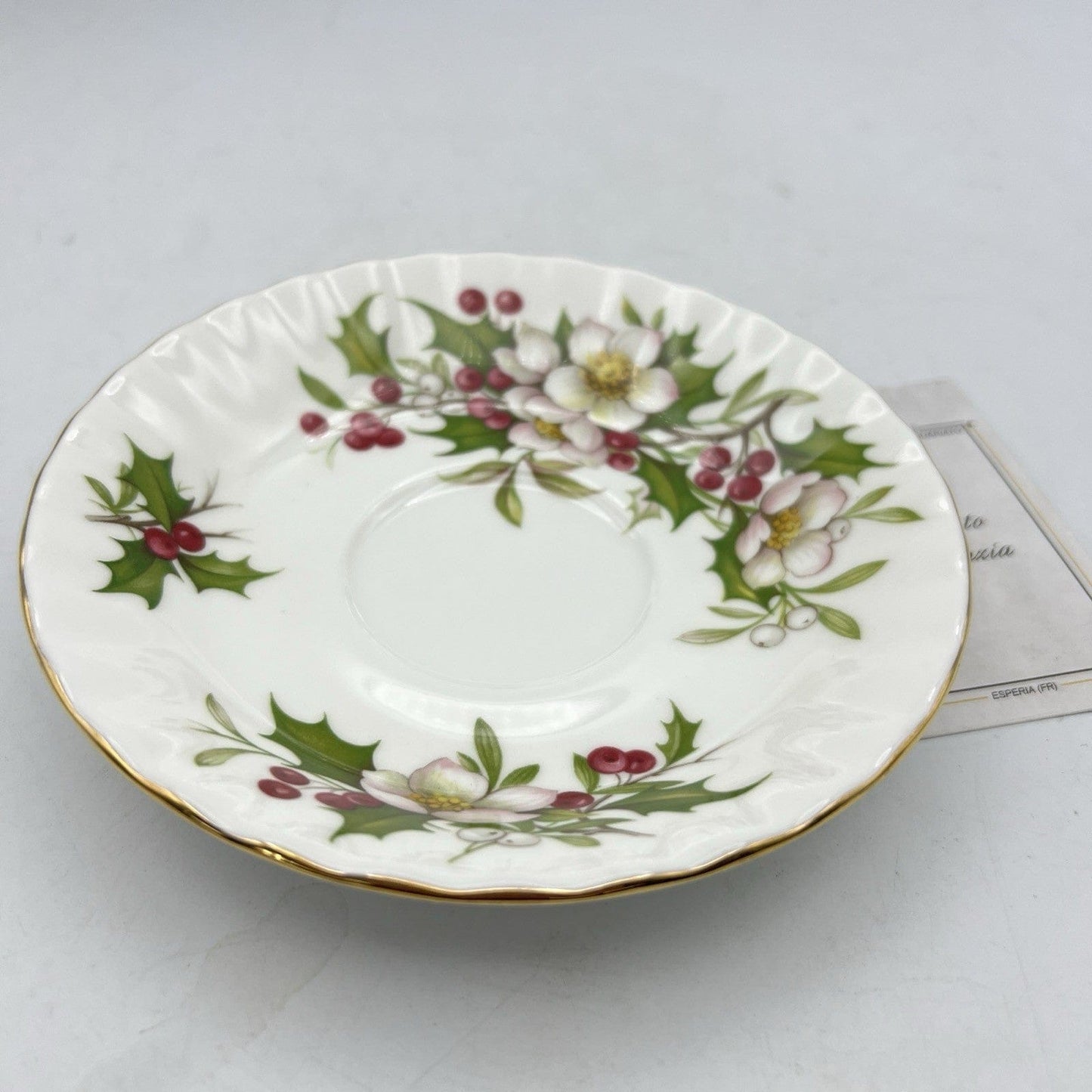 Piattino da tè The in porcellana Royal Albert inglese Winter Garden Natale Categoria  Servizio tazze - Tazze