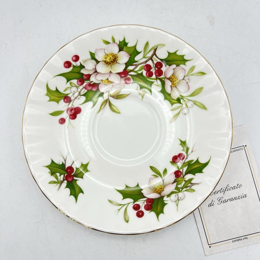 Piattino da tè The in porcellana Royal Albert inglese Winter Garden Natale Categoria  Servizio tazze - Tazze