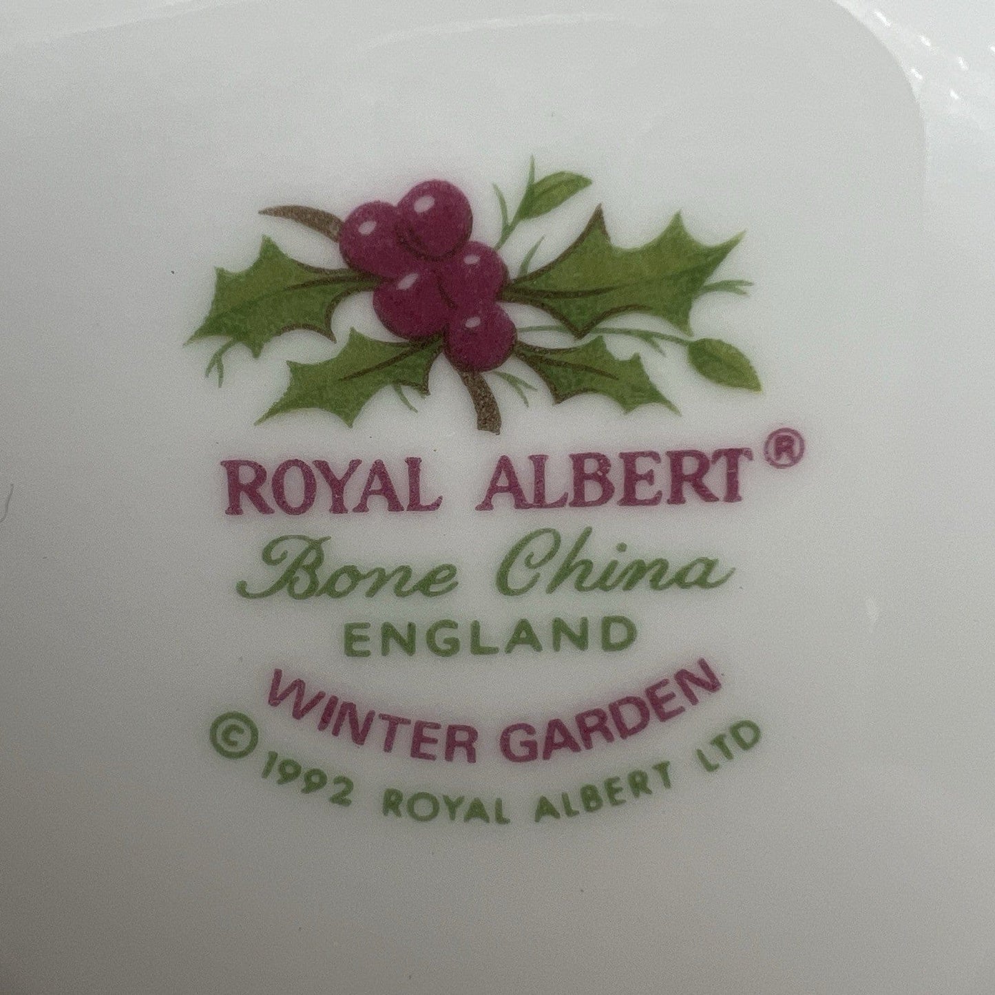 Piattino da tè The in porcellana Royal Albert inglese Winter Garden Natale Categoria  Servizio tazze - Tazze