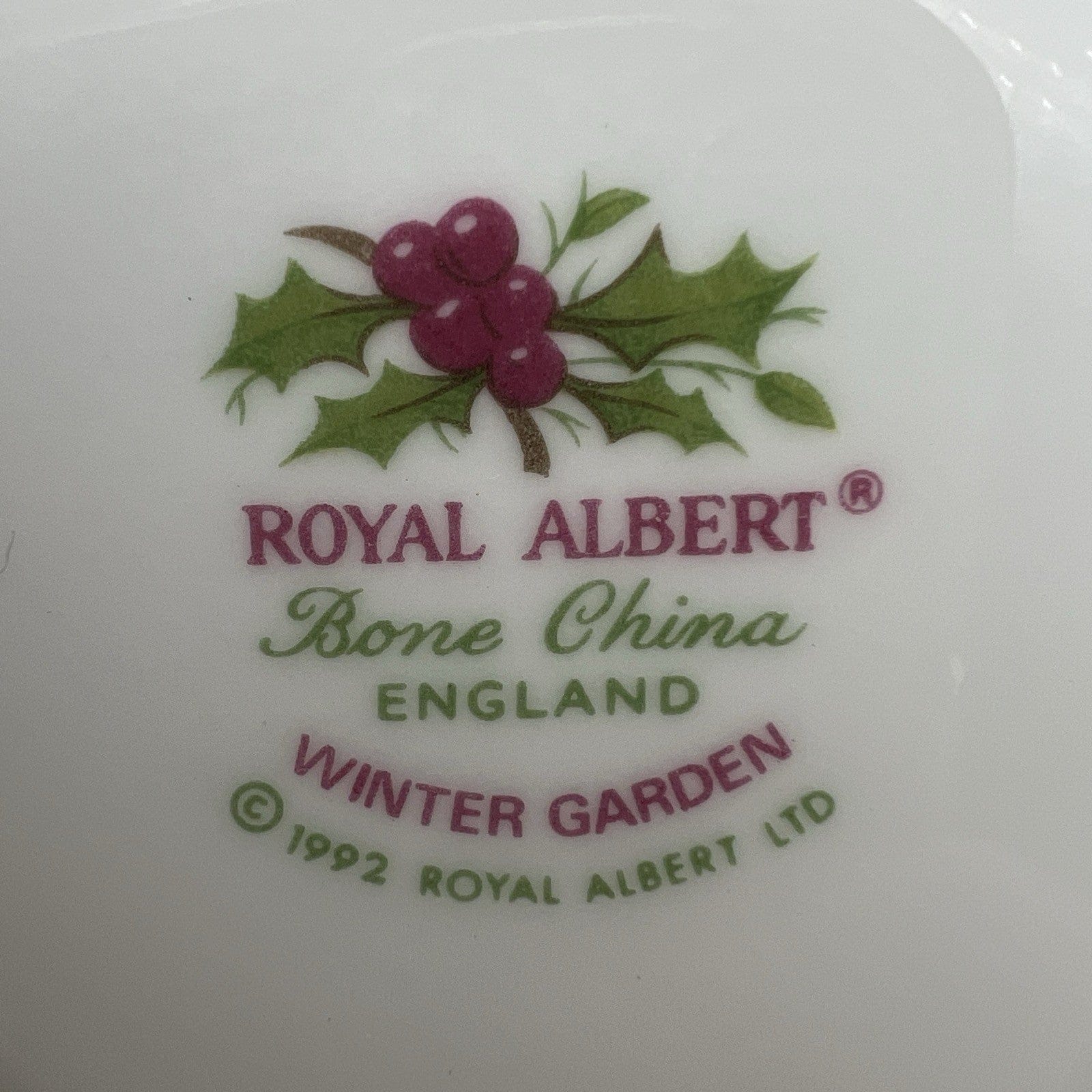 Piattino da tè The in porcellana Royal Albert inglese Winter Garden Natale Categoria  Servizio tazze - Tazze