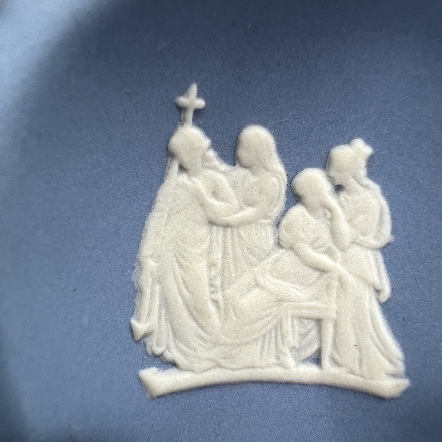 Piattino in porcellana Inglese Wedgwood Celeste Azzurro Vintage Trifoglio 1977 Categoria  Vasi e Portafiori