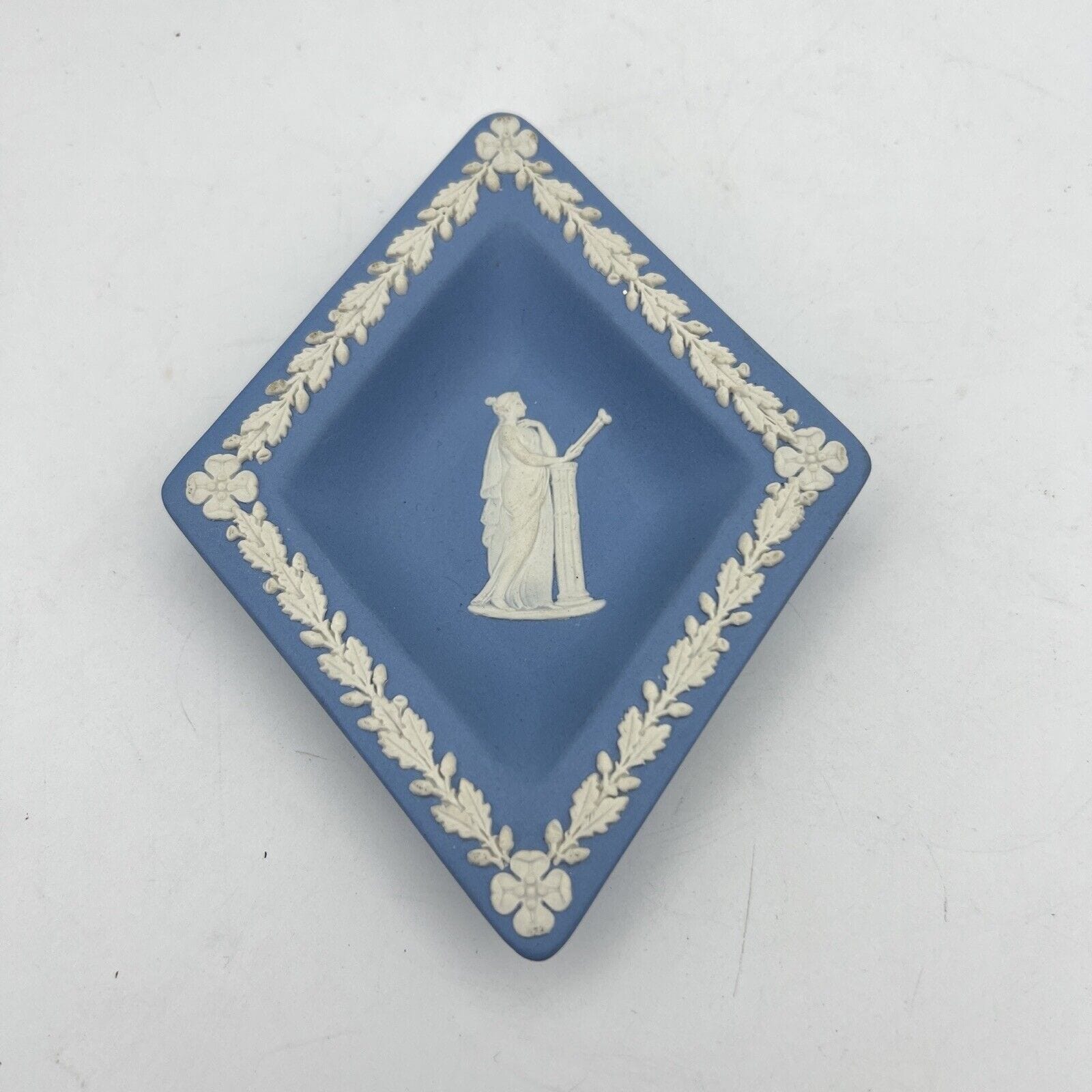 Piattino in porcellana Inglese Wedgwood Celeste Azzurro Vintage Vassoietto Rombo Categoria  Piatti e Piattini