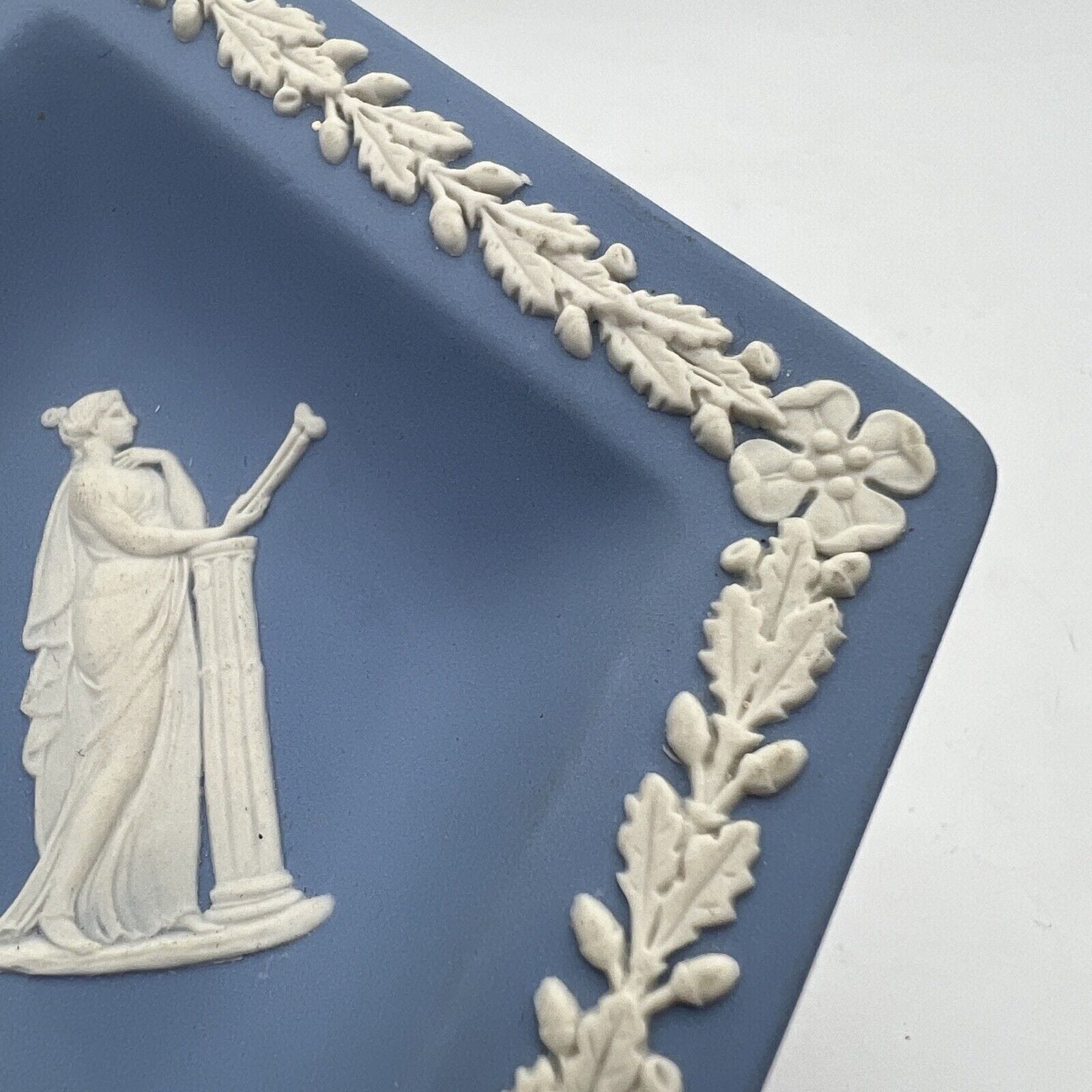 Piattino in porcellana Inglese Wedgwood Celeste Azzurro Vintage Vassoietto Rombo Categoria  Piatti e Piattini