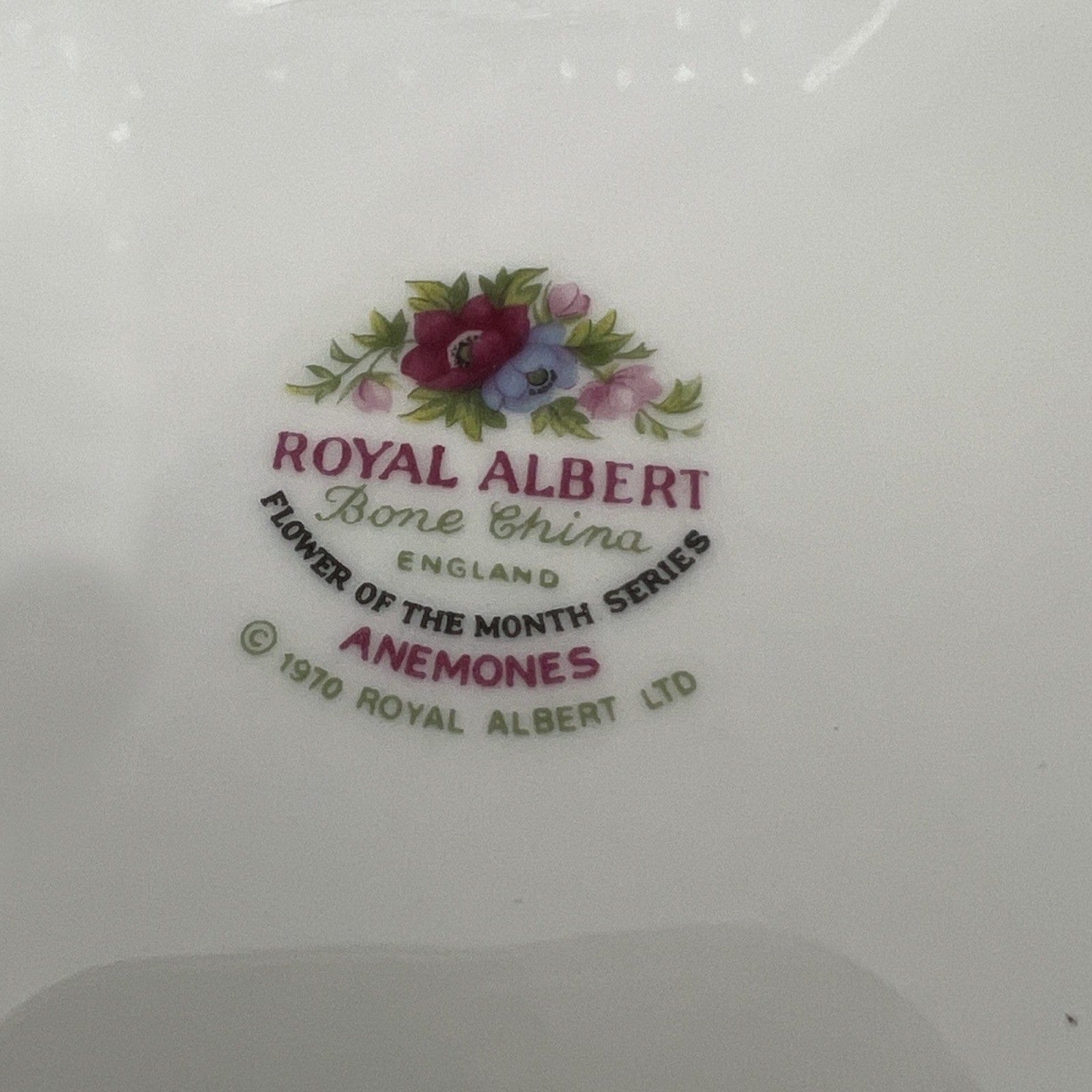 Piattino piatto da dolce per tazza tazzina Royal Albert con mese inglese MARZO Categoria  Servizio tazze - Tazze