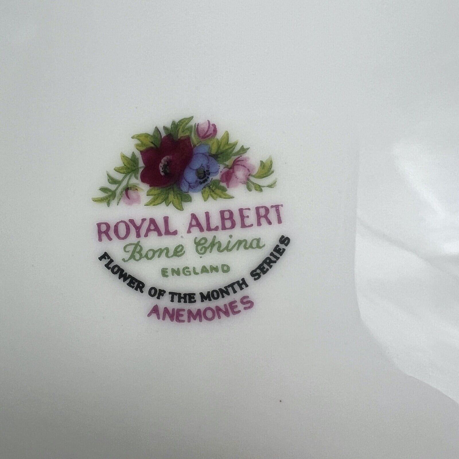 Piattino piatto da dolce per tazza tazzina Royal Albert con mese inglese MARZO Categoria  Servizio tazze - Tazze
