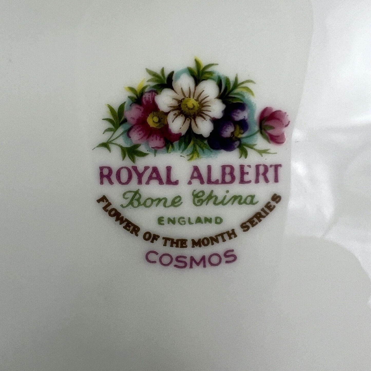 Piattino piatto da dolce per tazza tazzina Royal Albert con mese inglese OTTOBRE Categoria  Servizio tazze - Tazze
