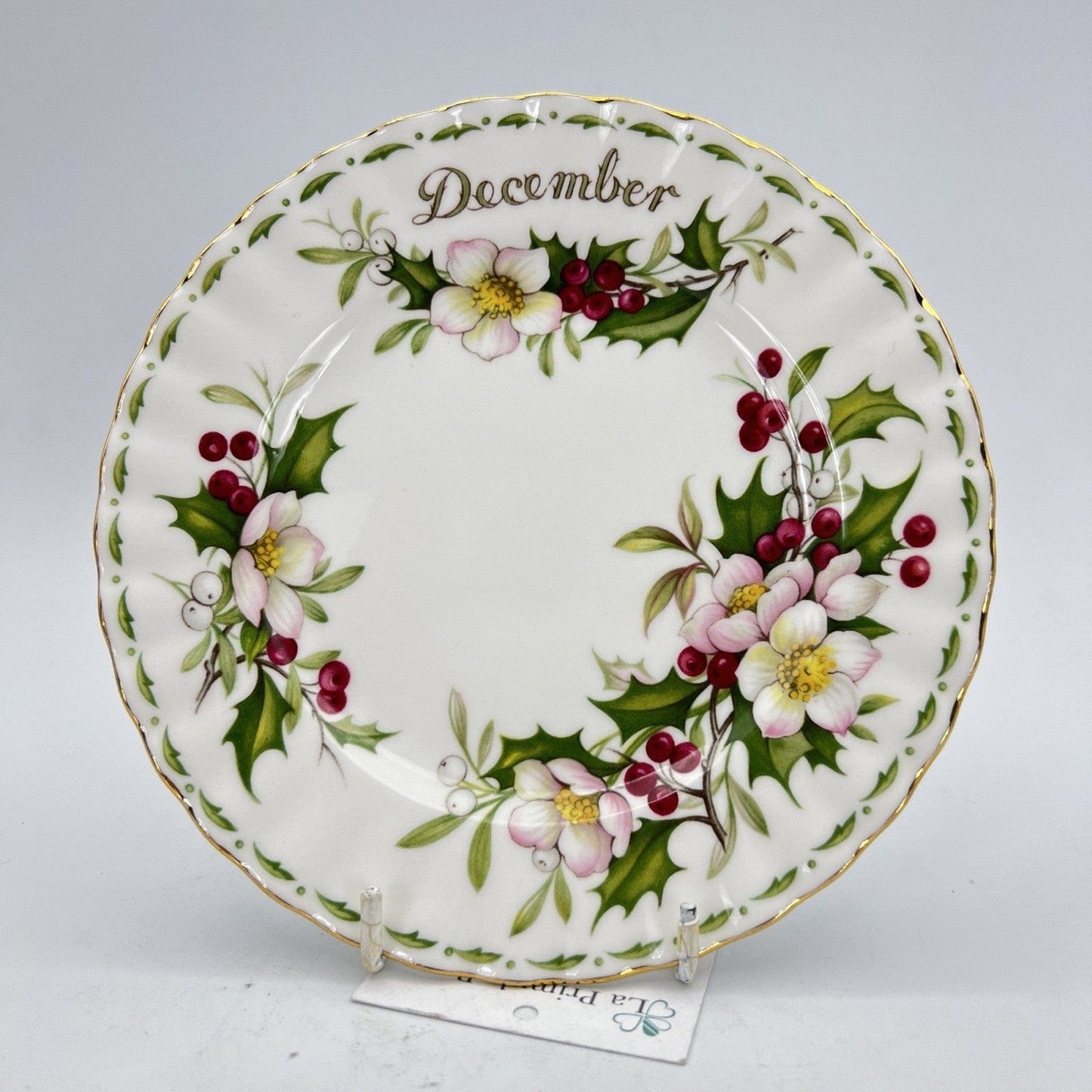 Piattino piatto da dolce per tazza tazzina Royal Albert mese inglese DICEMBRE Categoria  Servizio tazze - Tazze