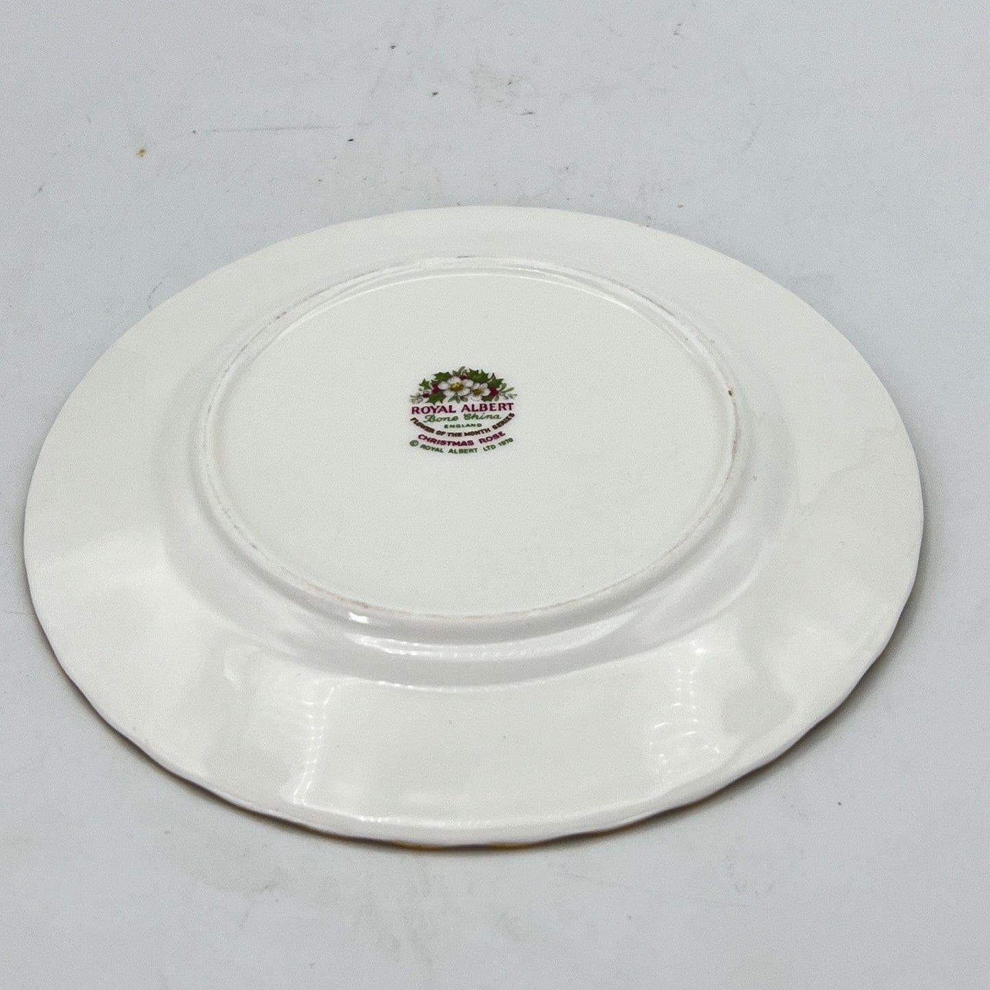 Piattino piatto da dolce per tazza tazzina Royal Albert mese inglese DICEMBRE Categoria  Servizio tazze - Tazze