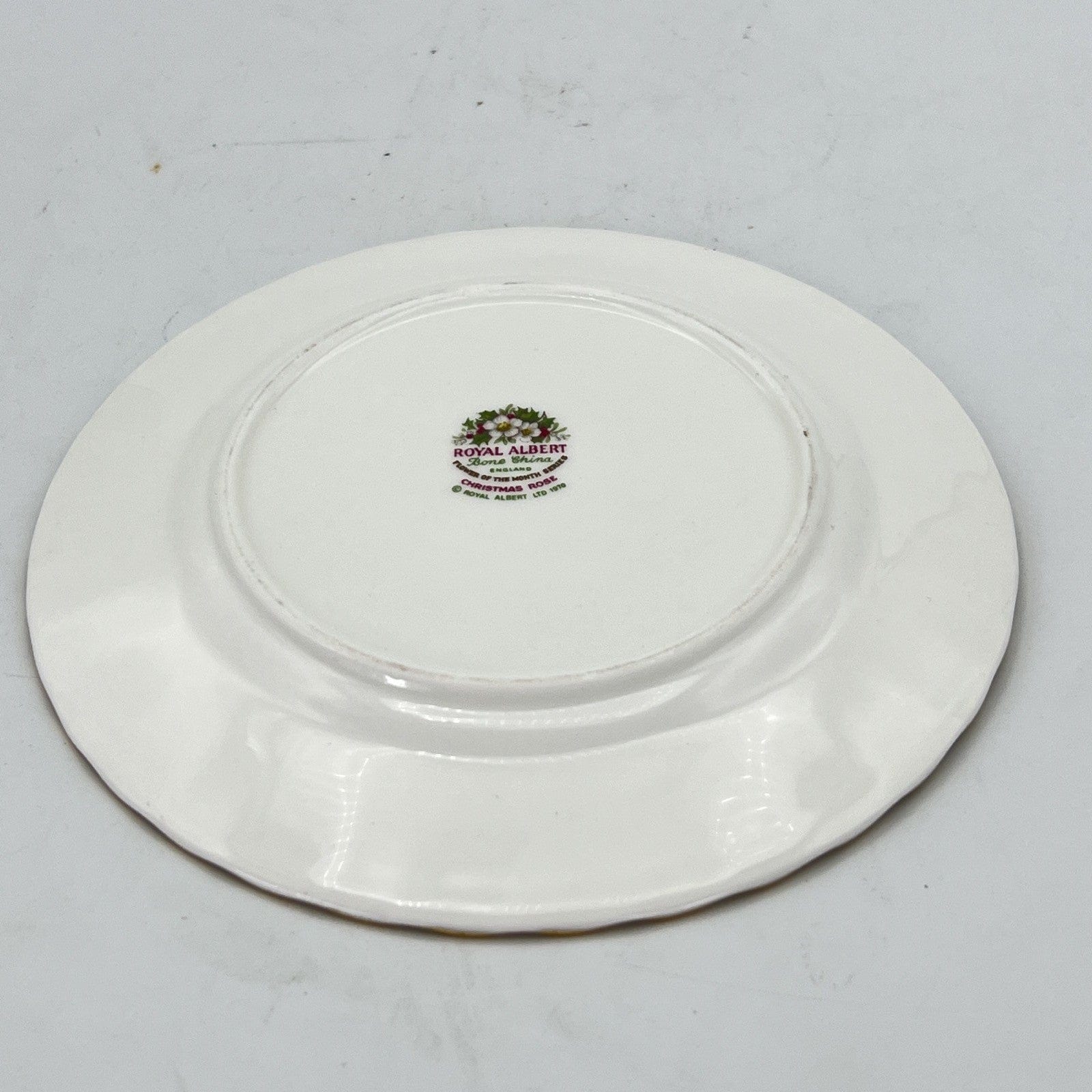 Piattino piatto da dolce per tazza tazzina Royal Albert mese inglese DICEMBRE Categoria  Servizio tazze - Tazze
