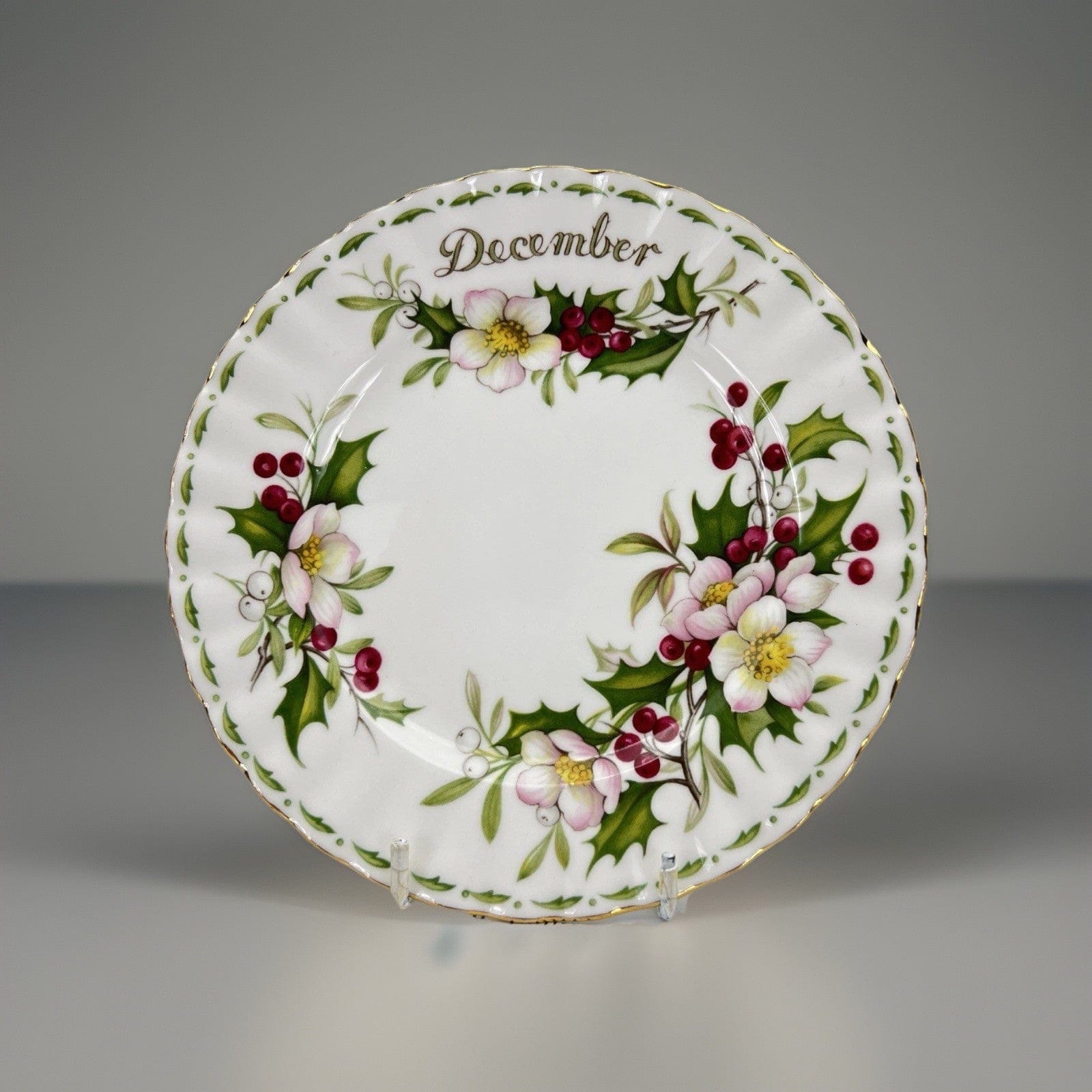 Piattino piatto da dolce per tazza tazzina Royal Albert mese inglese DICEMBRE 70 Categoria  Servizio tazze - Tazze