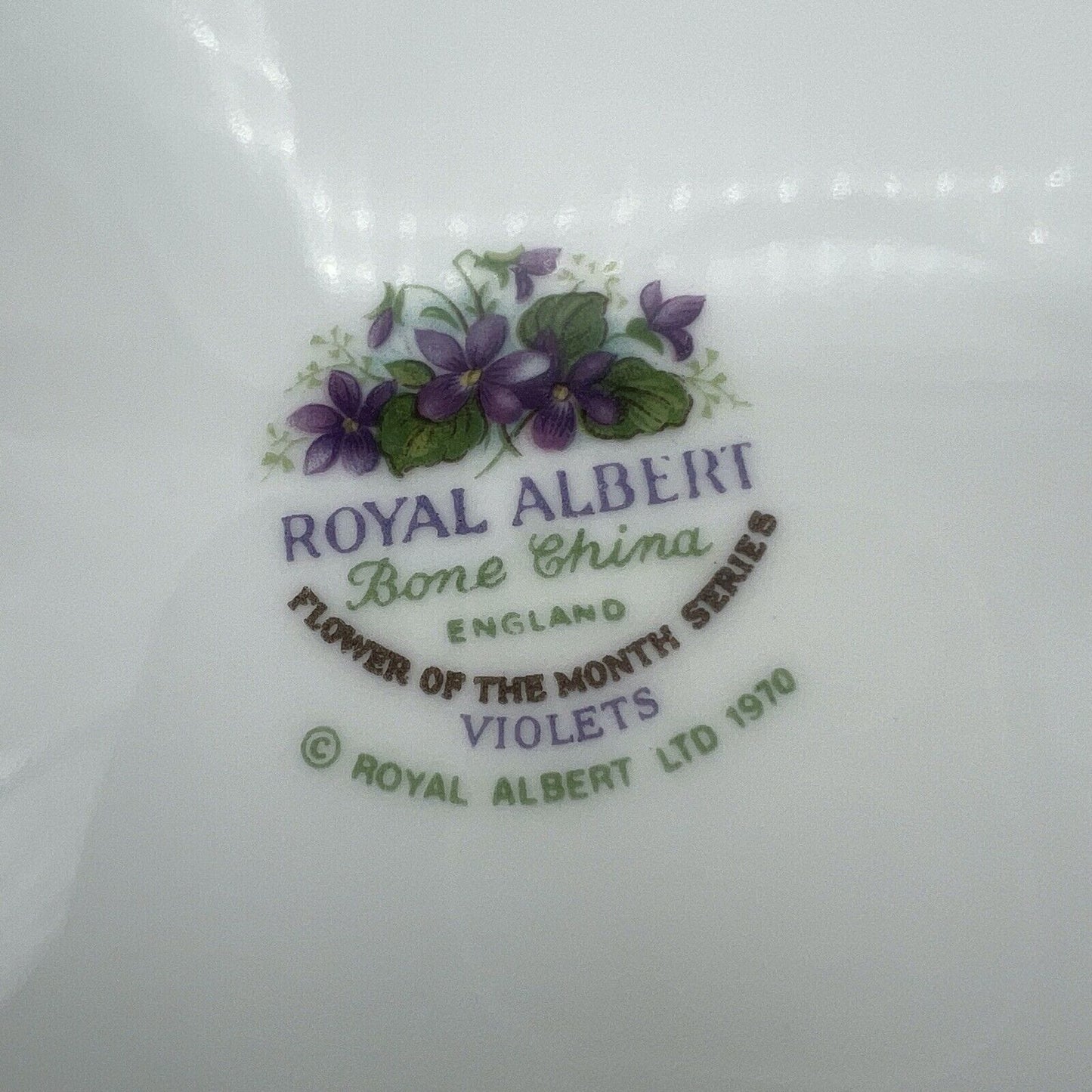 Piattino piatto da dolce per tazza tazzina Royal Albert  mese inglese FEBBRAIO Categoria  Servizio tazze - Tazze