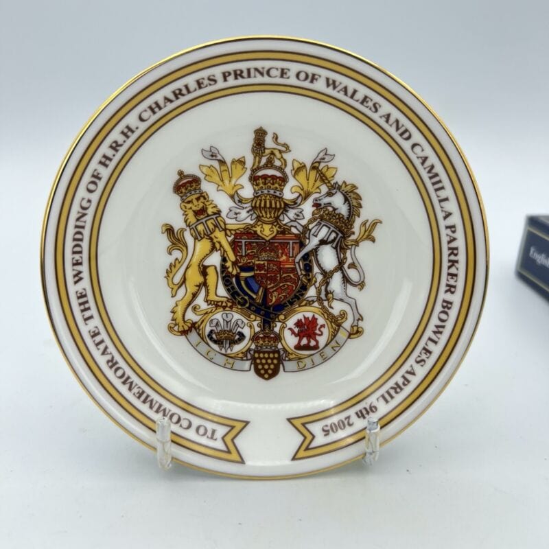 Piattino Vintage Inglese del Matrimonio Principe Carlo e Camilla Casa Reale 2005 Categoria  Ceramiche e Porcellane