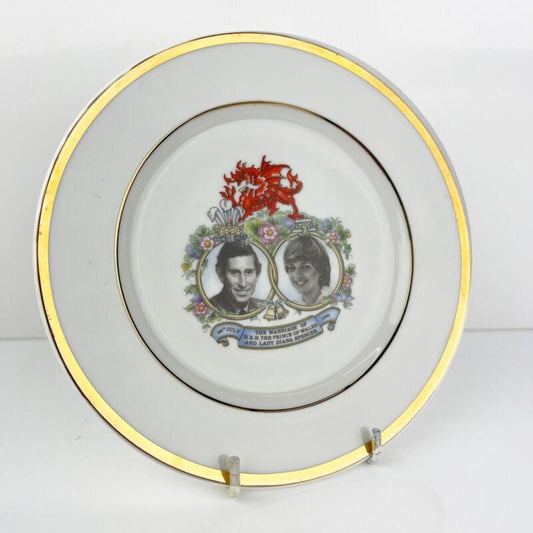 Piattino Vintage Inglese Matrimonio Principe Carlo  e Lady Diana Casa Reale 1981 Categoria  Ceramiche e Porcellane