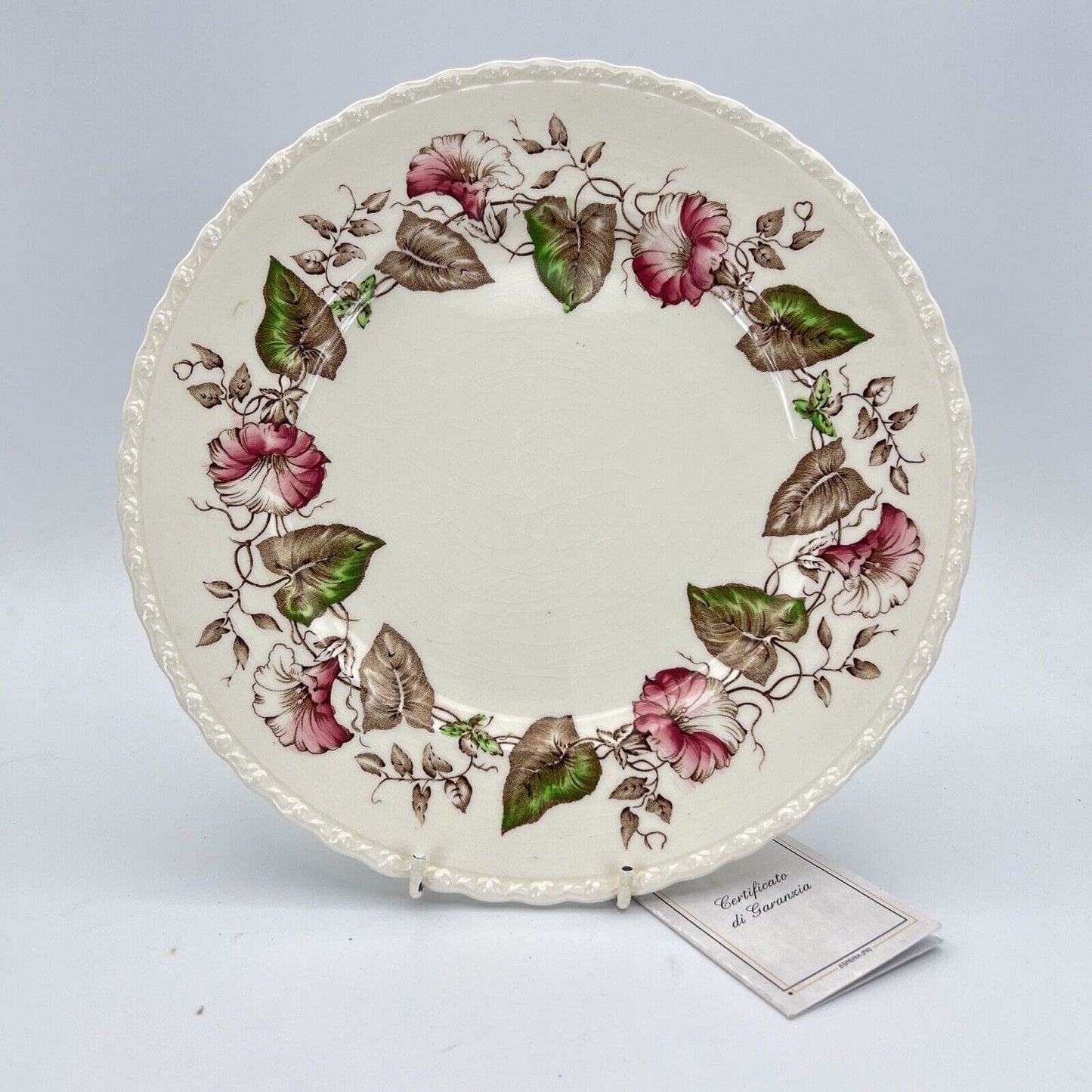 Piatto Antico in ceramica da collezione Inglese Myott Son con decori Rose Categoria  Piatti e Piattini