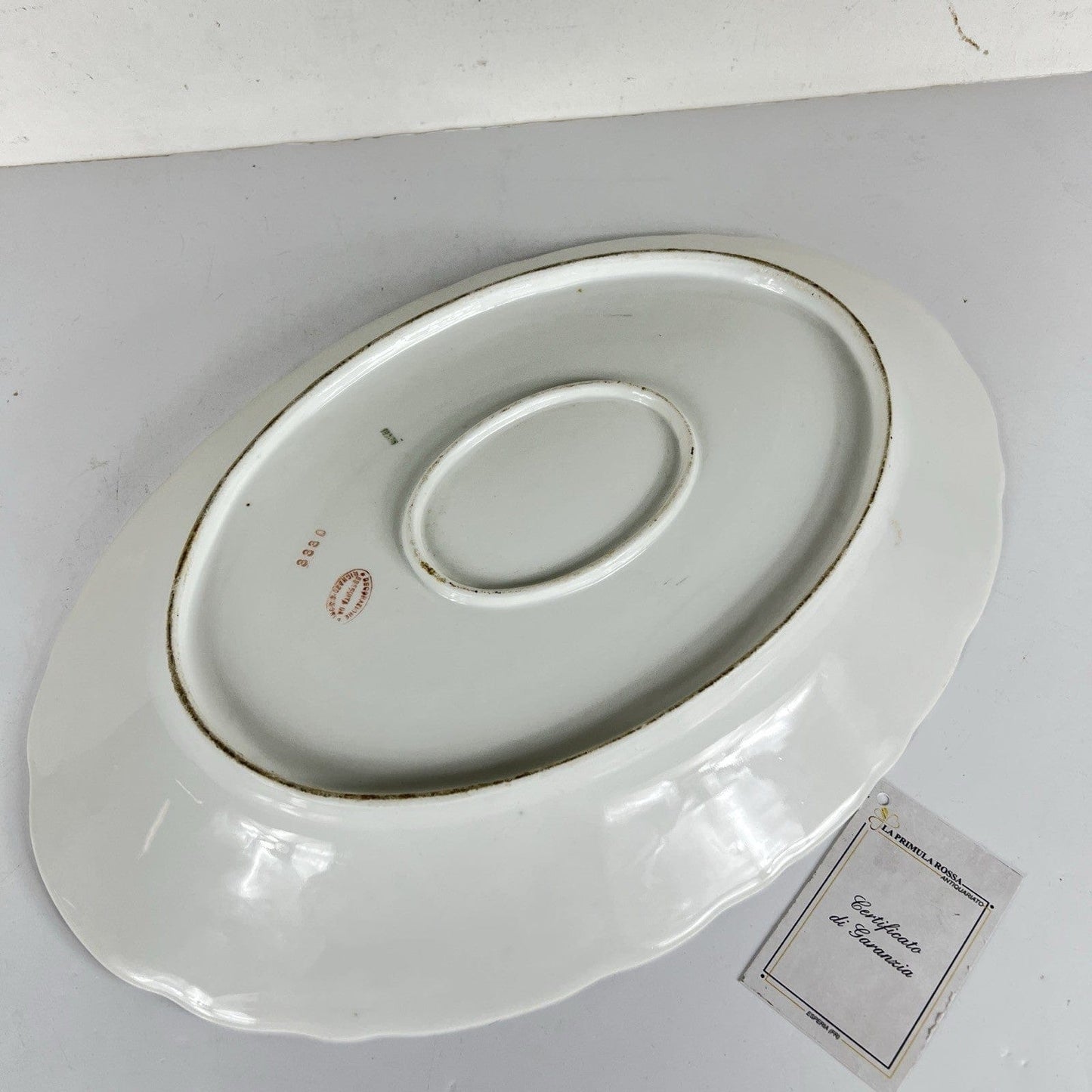 Piatto Antico Richard Ginori in porcellana bianca Vassoio ovale da portata '20 Categoria  Piatti e Piattini