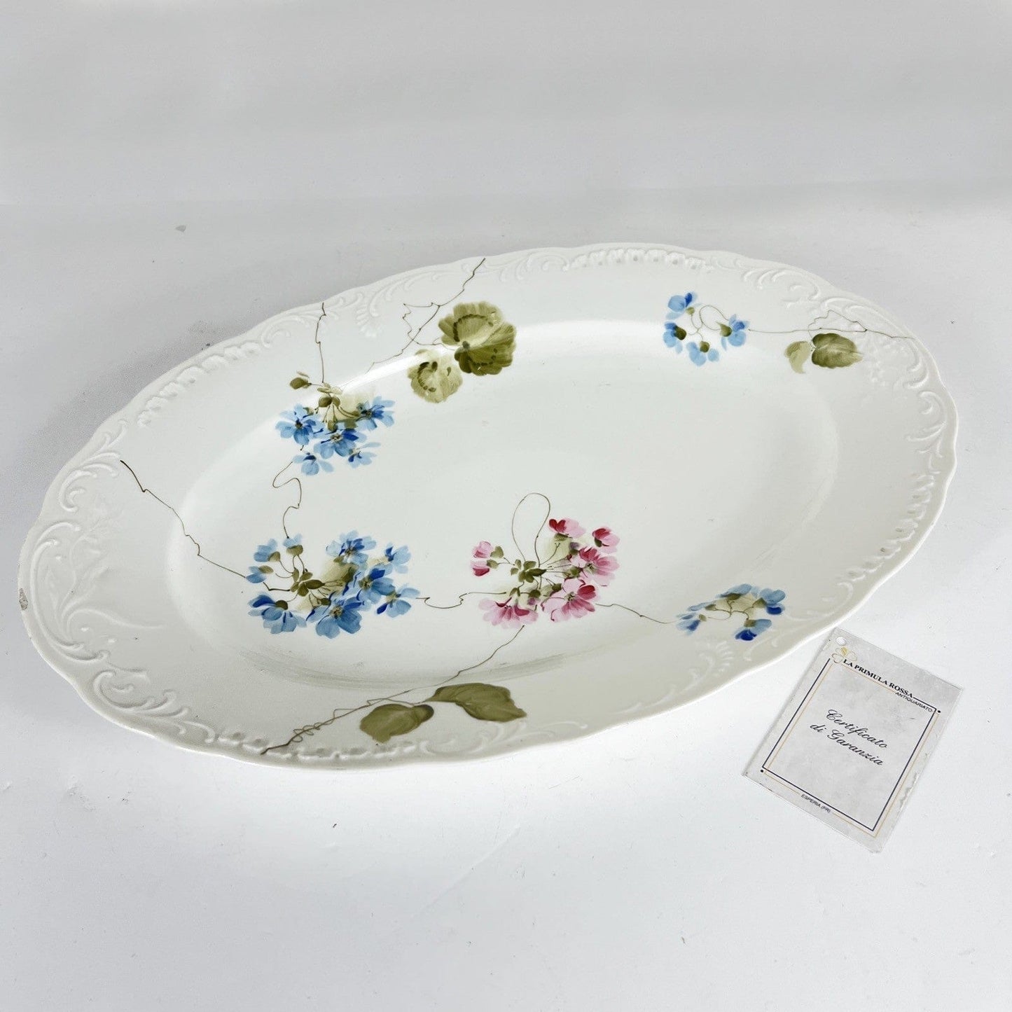 Piatto Antico Richard Ginori in porcellana bianca Vassoio ovale da portata '20 Categoria  Piatti e Piattini