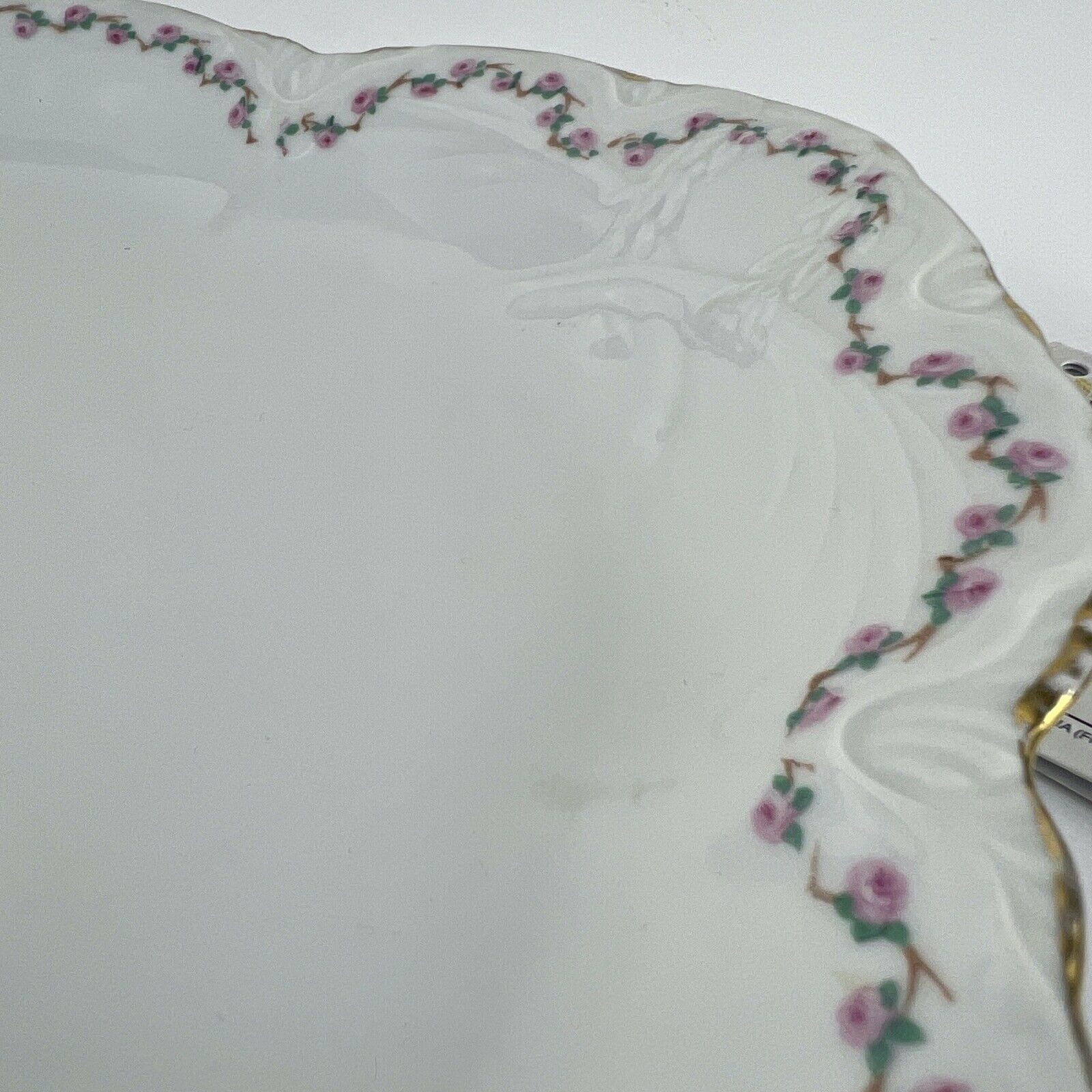 Piatto antico Richard Ginori in porcellana bianca vassoio ovale da portata Rose Categoria  Piatti e Piattini
