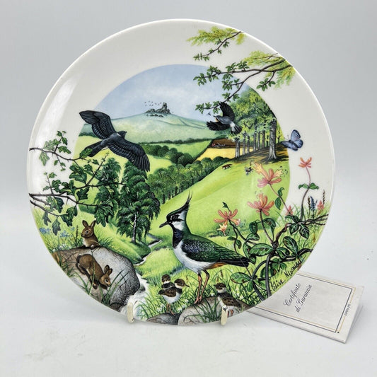 Piatto da collezione vintage Wedgwood in porcellana decoro uccelli campagna 1988 Categoria  Piatti Vassoio