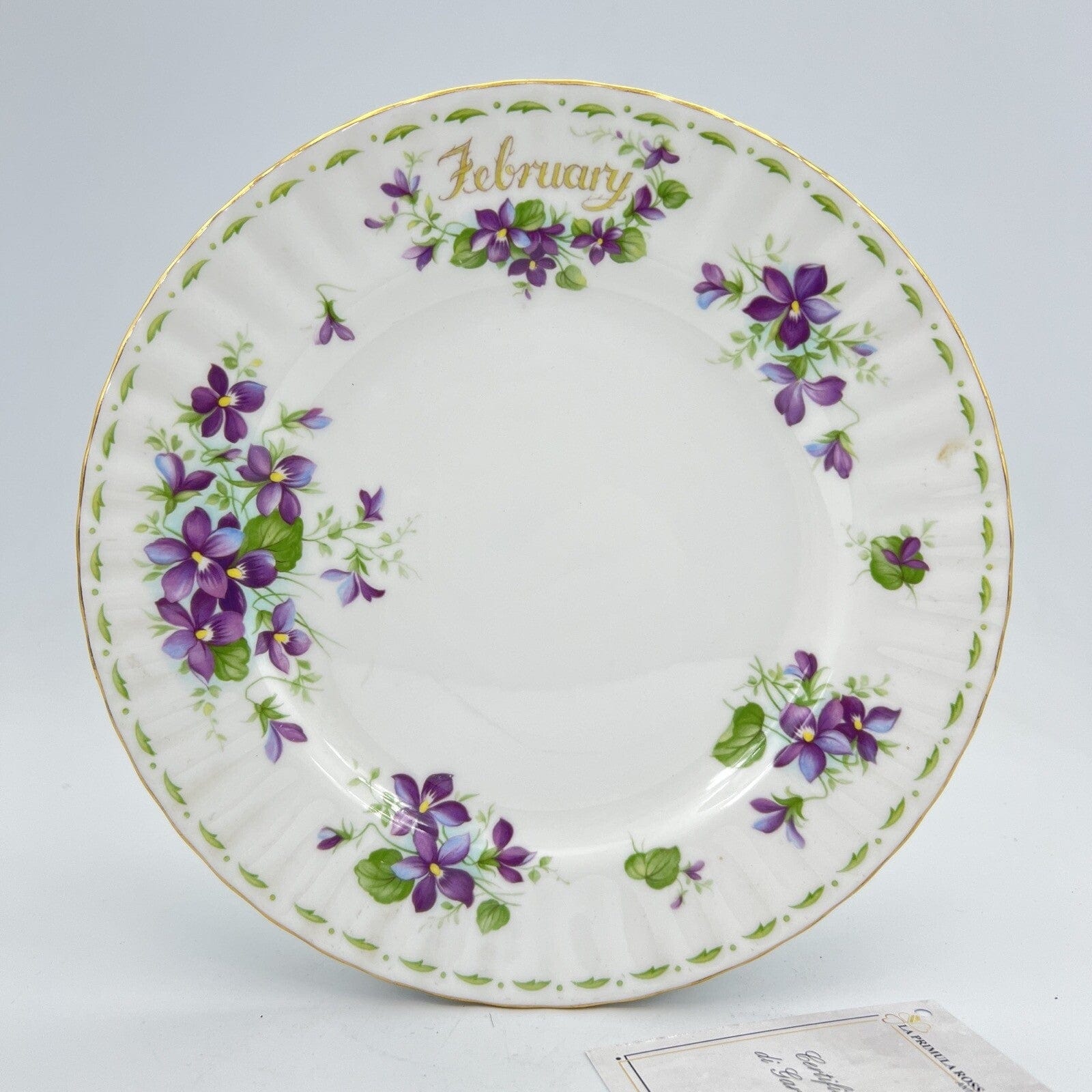 Piatto da dolce per frutta Royal Albert con mese Flower Of The Month Febbraio Categoria  Servizio tazze - Tazze