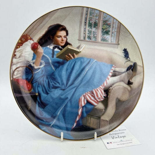 Piatto decorativo da muro Vintage in porcellana Inglese Collezione Piccole Donne Categoria  Ceramiche e Porcellane