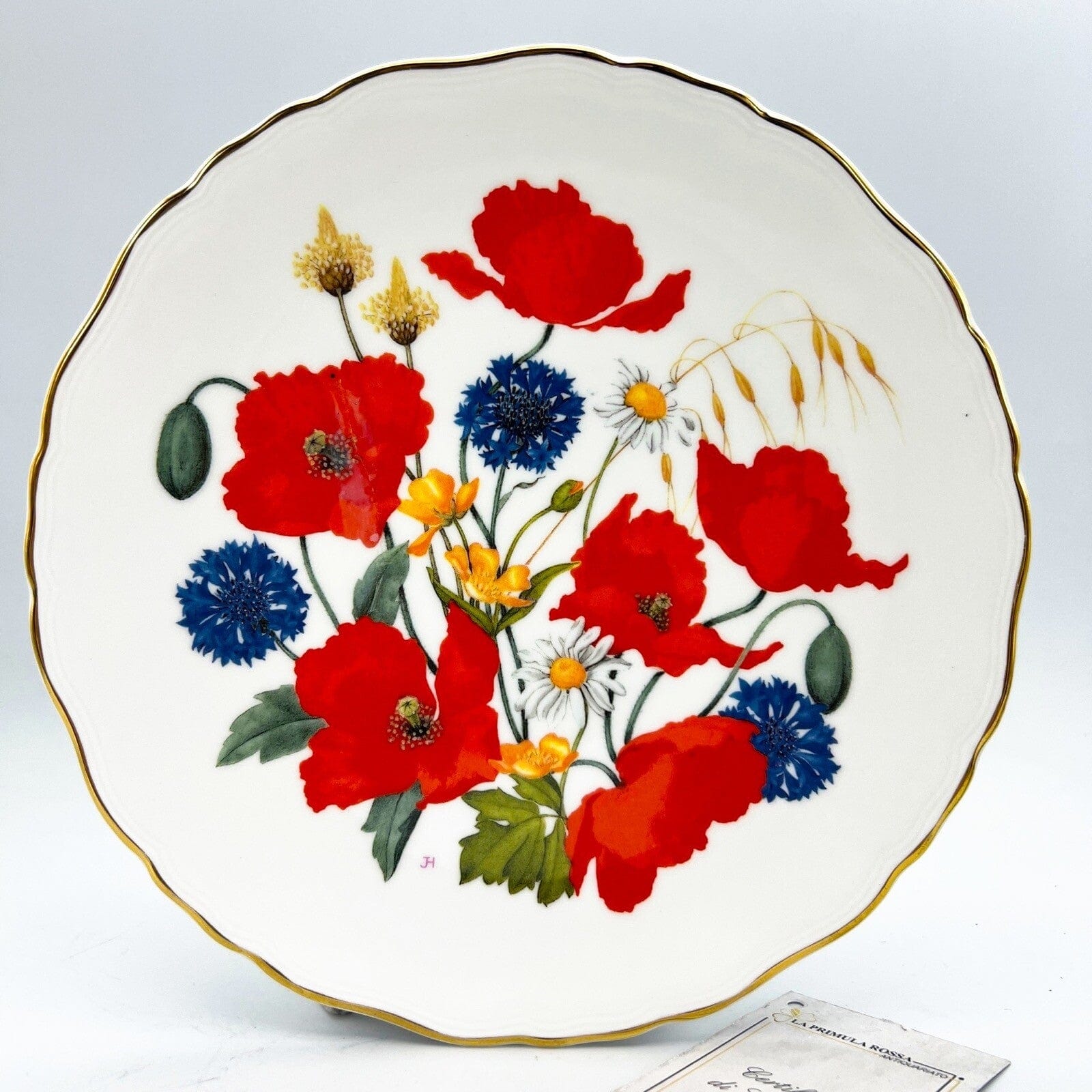 Piatto decorativo Porcellana Royal Albert  British Wild Flowers Fiori Papaveri Categoria  Piatti e Piattini
