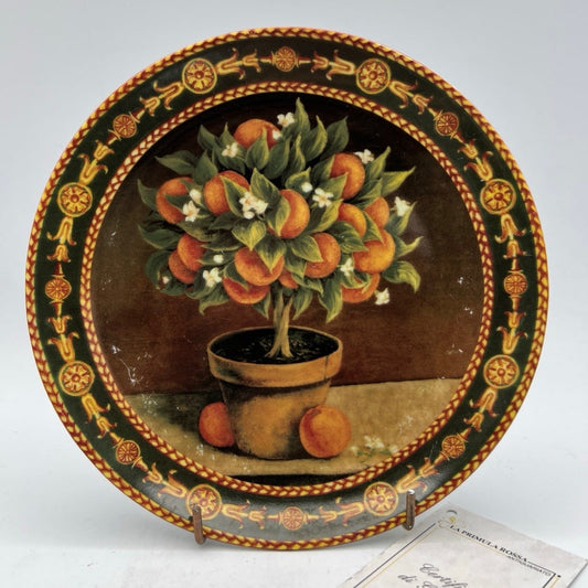 Piatto decorativo vintage in porcellana T. Limoges da parete muro frutta Arance Categoria  Piatti e Piattini