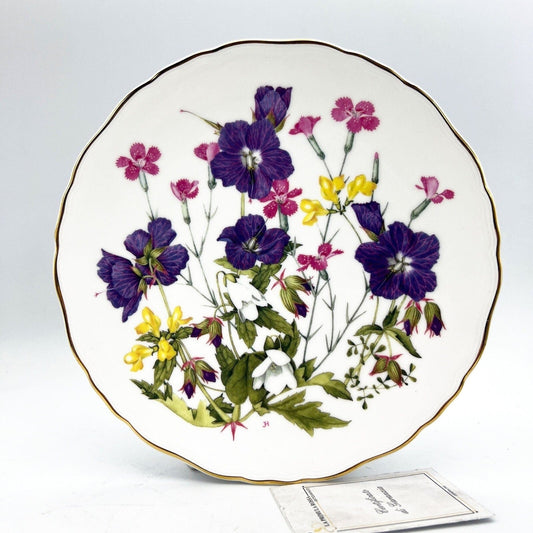 Piatto decorativo vintage Porcellana Royal Albert  British Wild Flowers FIori Categoria  Piatti e Piattini