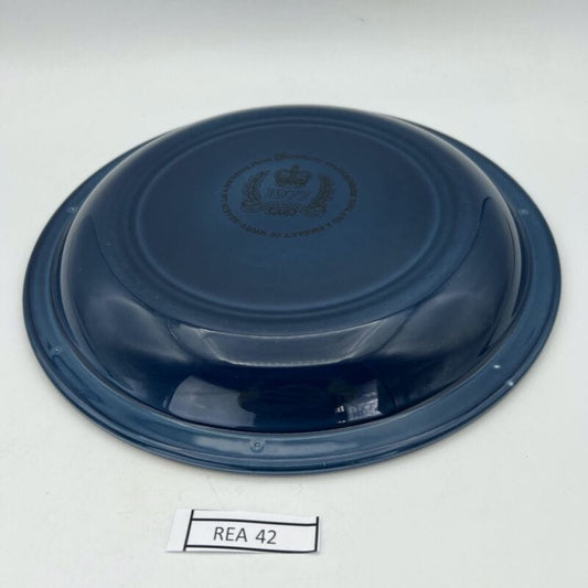 Piatto in ceramica Blu Inglese Regina Elisabetta Casa Reale Giubileo anno 1977 Categoria  Boccali