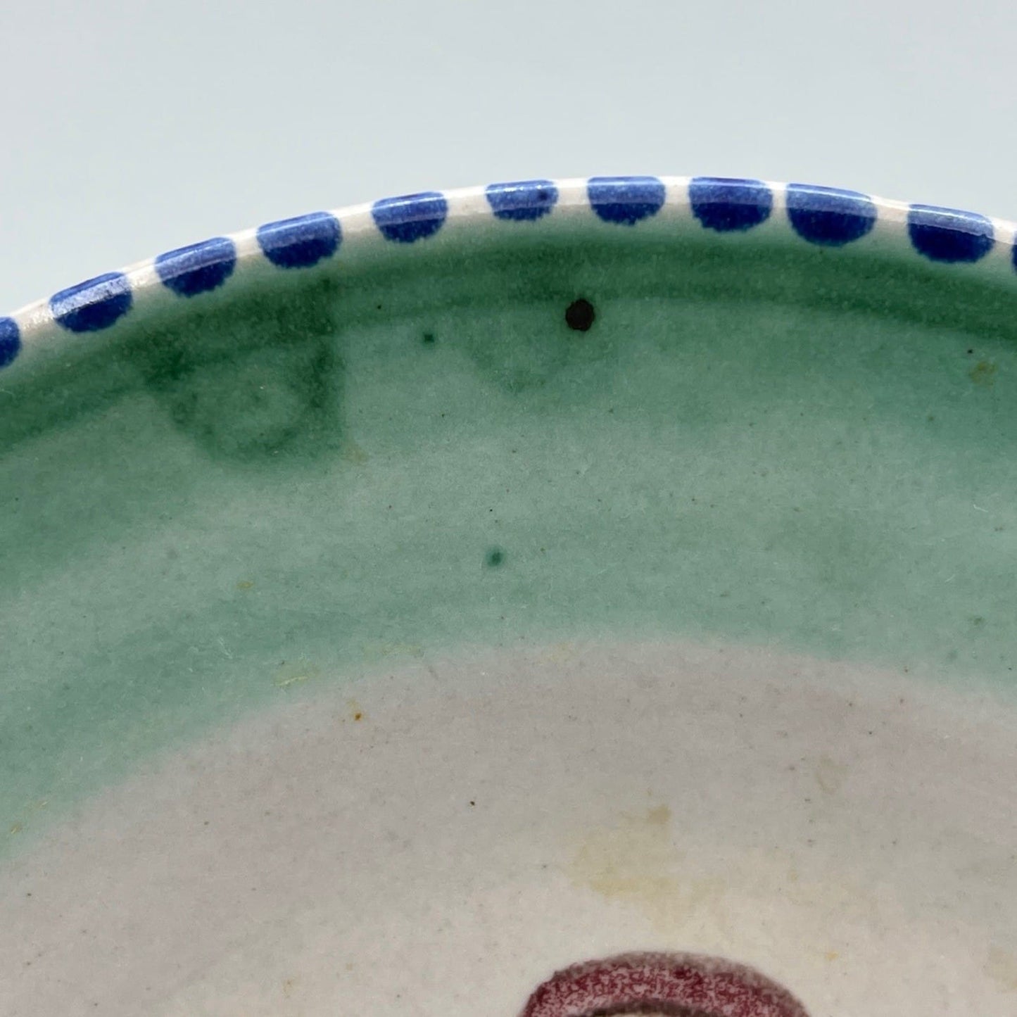 Piatto in ceramica V. Pinto di Vietri sul mare vietrese Vintage con Asinello Categoria  Servizio tazze - Tazze