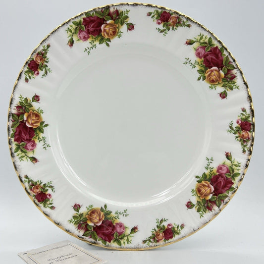Piatto piano ø 27 cm da portata  in Porcellana Royal Albert Old Country Roses Categoria  Piatti e Piattini