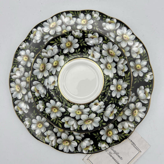 Piatto + Piattino in porcellana Royal Albert Provincial Flowers Fiori Avens Categoria  Piatti e Piattini