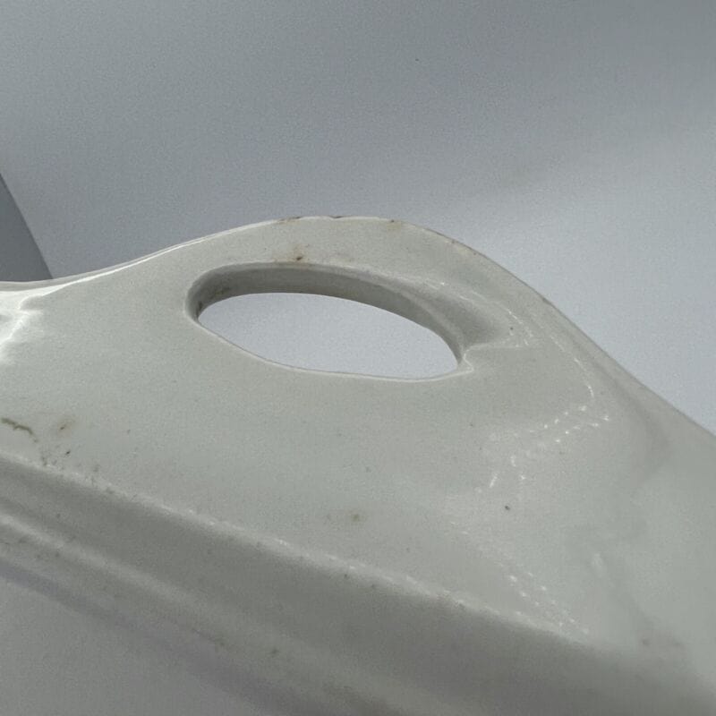 Piatto rettangolare antico in ceramica vassoio con manici Inglese anni 20 Categoria  Piatti Vassoio