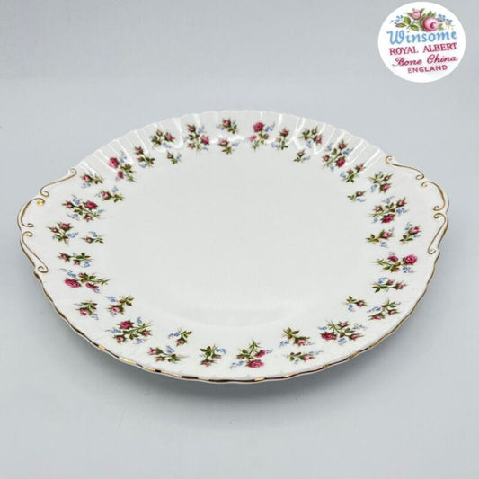 Piatto vassoio in porcellana  Royal Albert per dolci da portata decoro Rose 1970 Categoria  Piatti Vassoio