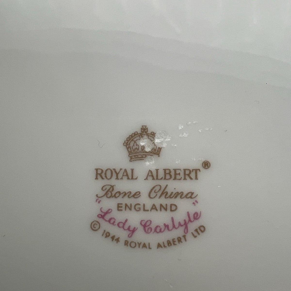 Piatto Vassoio per dolci con manici Royal Albert Lady Carlyle 1944 Porcellana Categoria  Centrotavola e Ciotole