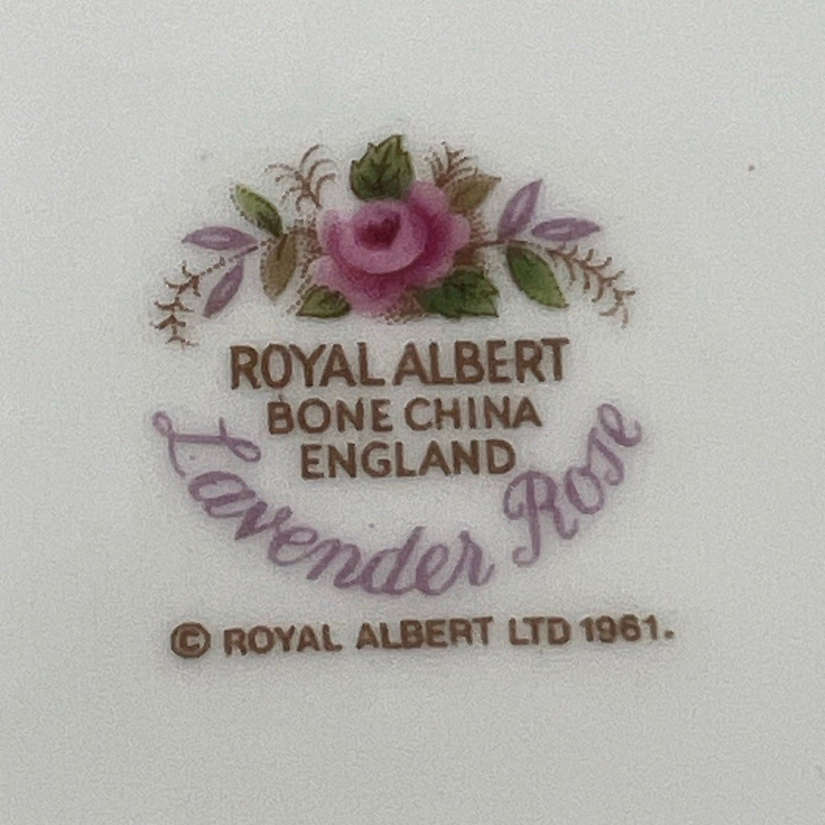 Piatto Vassoio Vassoietto con manici Royal Albert Lavender Rose 1961 Porcellana Categoria  Centrotavola e Ciotole