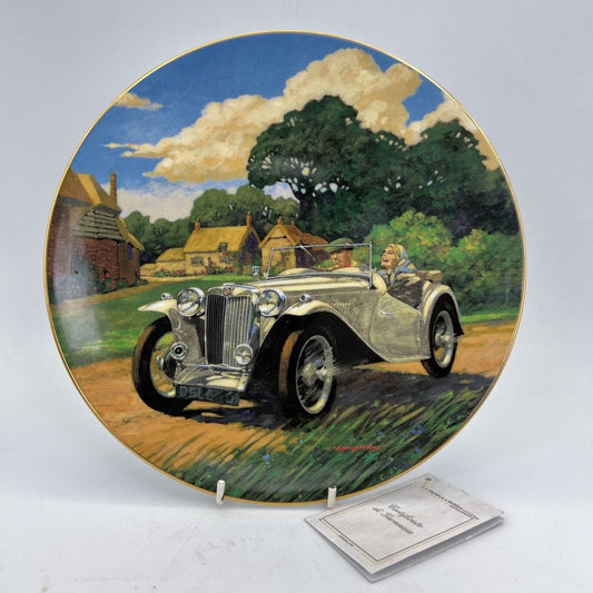 Piatto Vintage 1997 in Porcellana Da collezione Auto d'epoca MG TC 1947 Midget Categoria  Piatti e Piattini