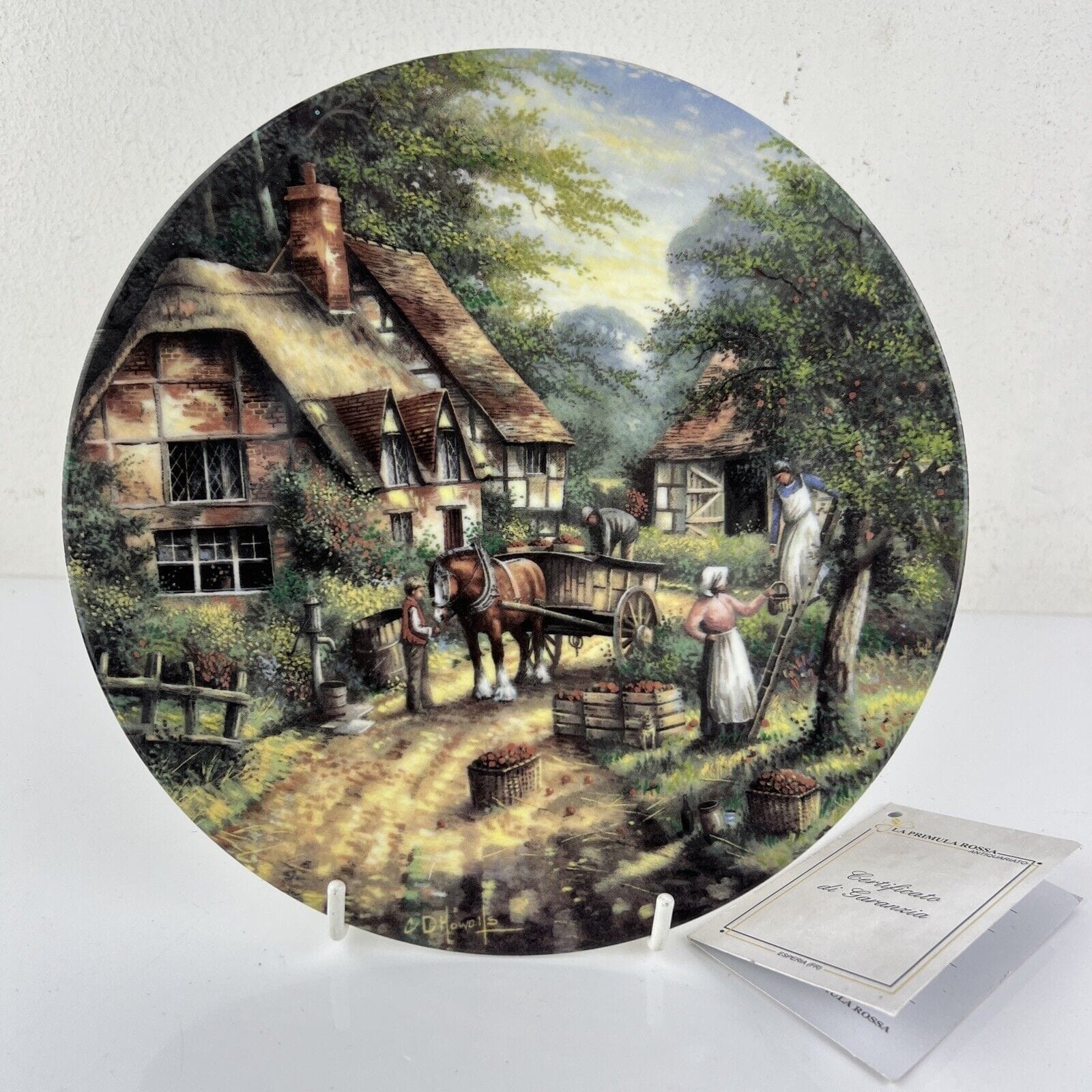 Piatto Vintage decorativo da muro in Porcellana Inglese Wedgwood Raccolta Mele Categoria  Piatti e Piattini