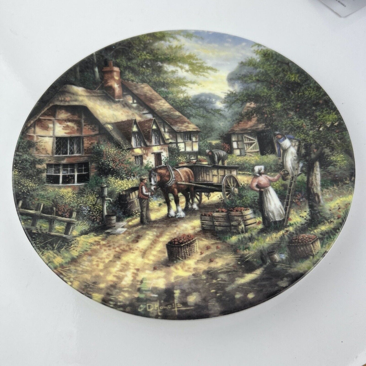 Piatto Vintage decorativo da muro in Porcellana Inglese Wedgwood Raccolta Mele Categoria  Piatti e Piattini