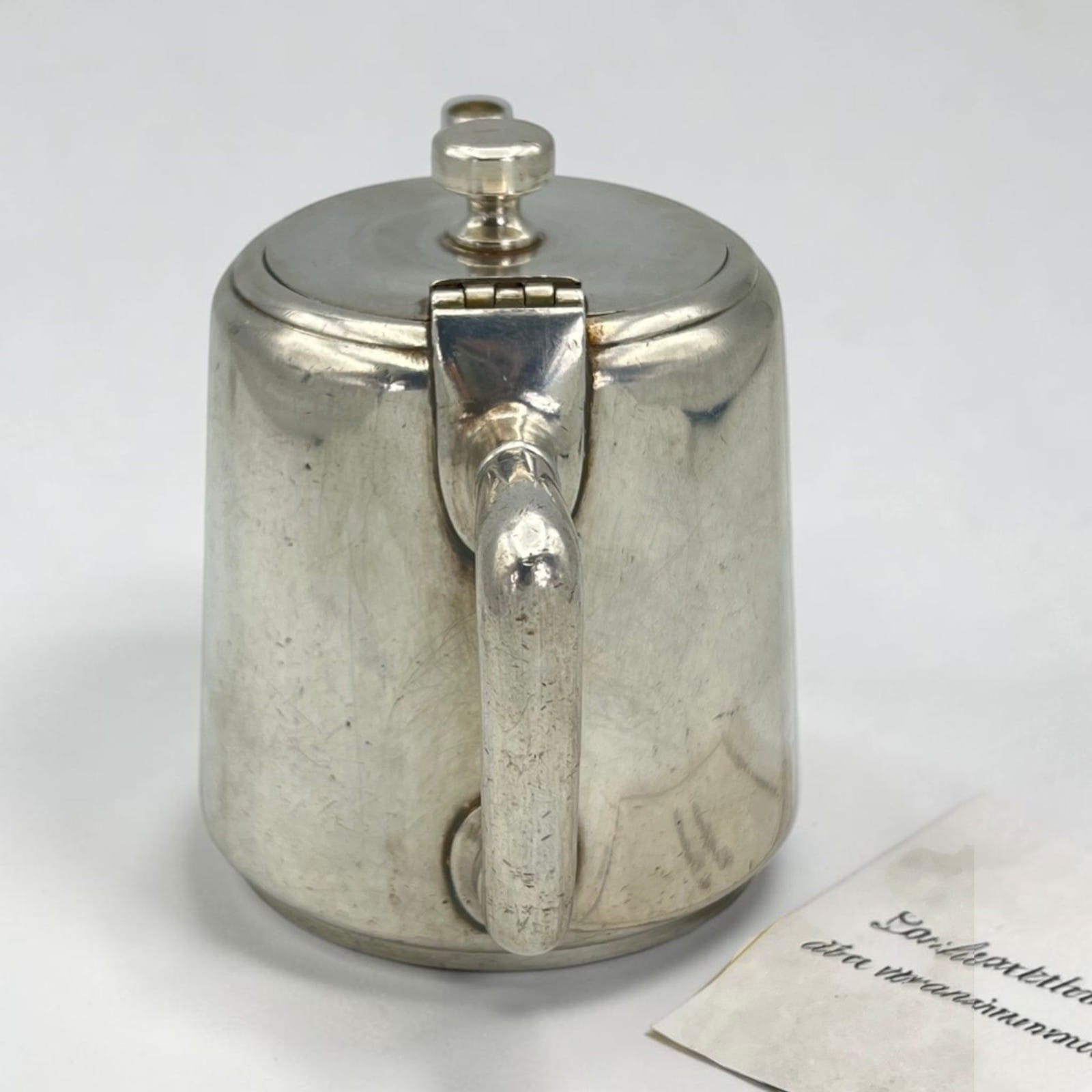 Piccola Caffettiera Antica in argento Silver plated Teiera sheffield Arthur K Categoria  Sheffield & Argento