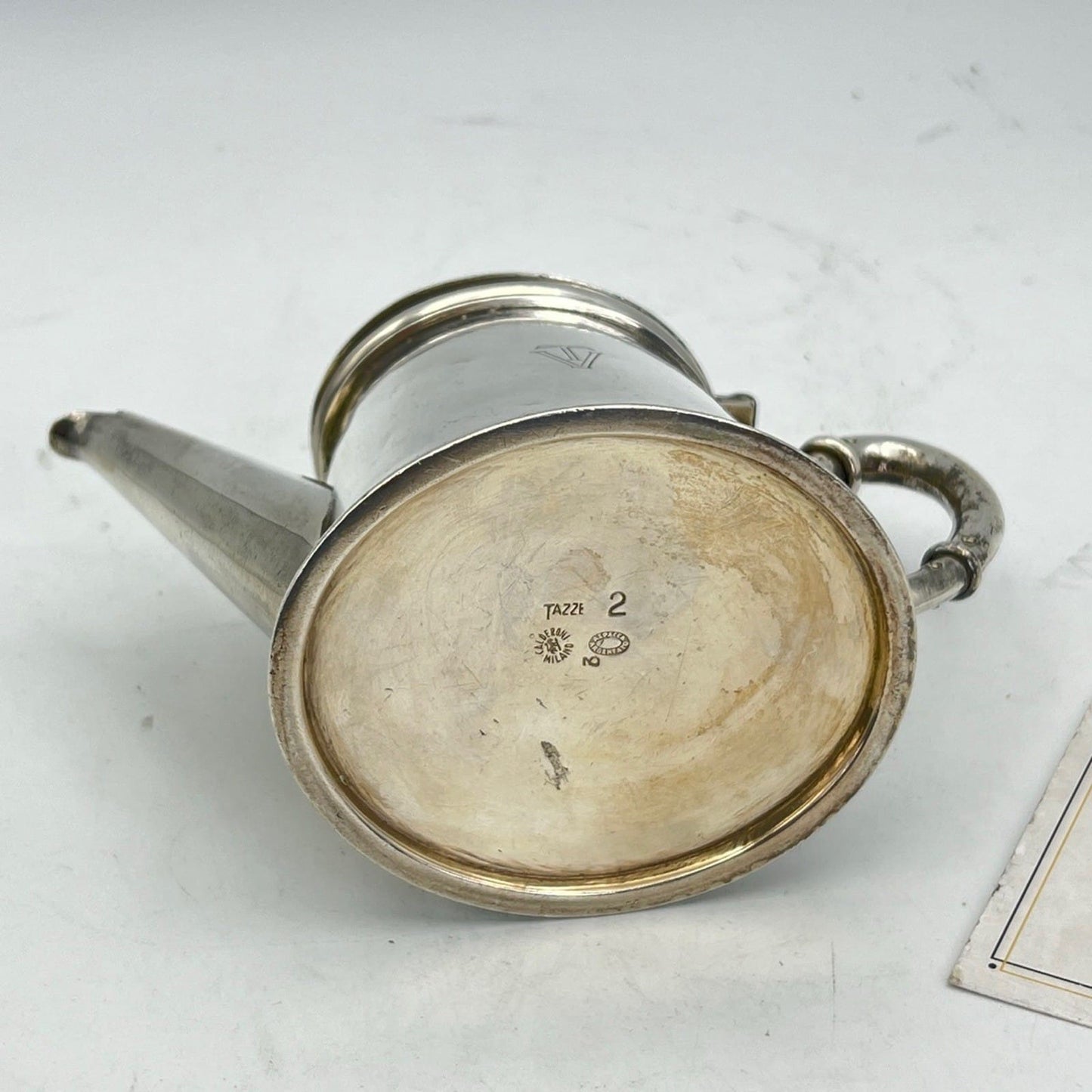 Piccola Caffettiera Antica in argento Silver plated Teiera sheffield Calderoni Categoria  Sheffield & Argento