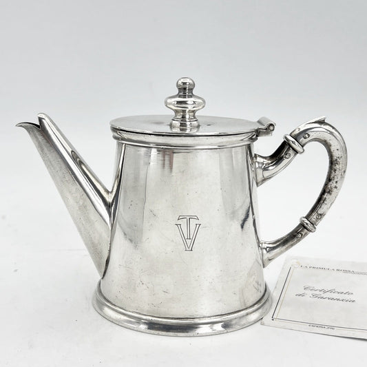 Piccola Caffettiera Antica in argento Silver plated Teiera sheffield Calderoni Categoria  Sheffield & Argento