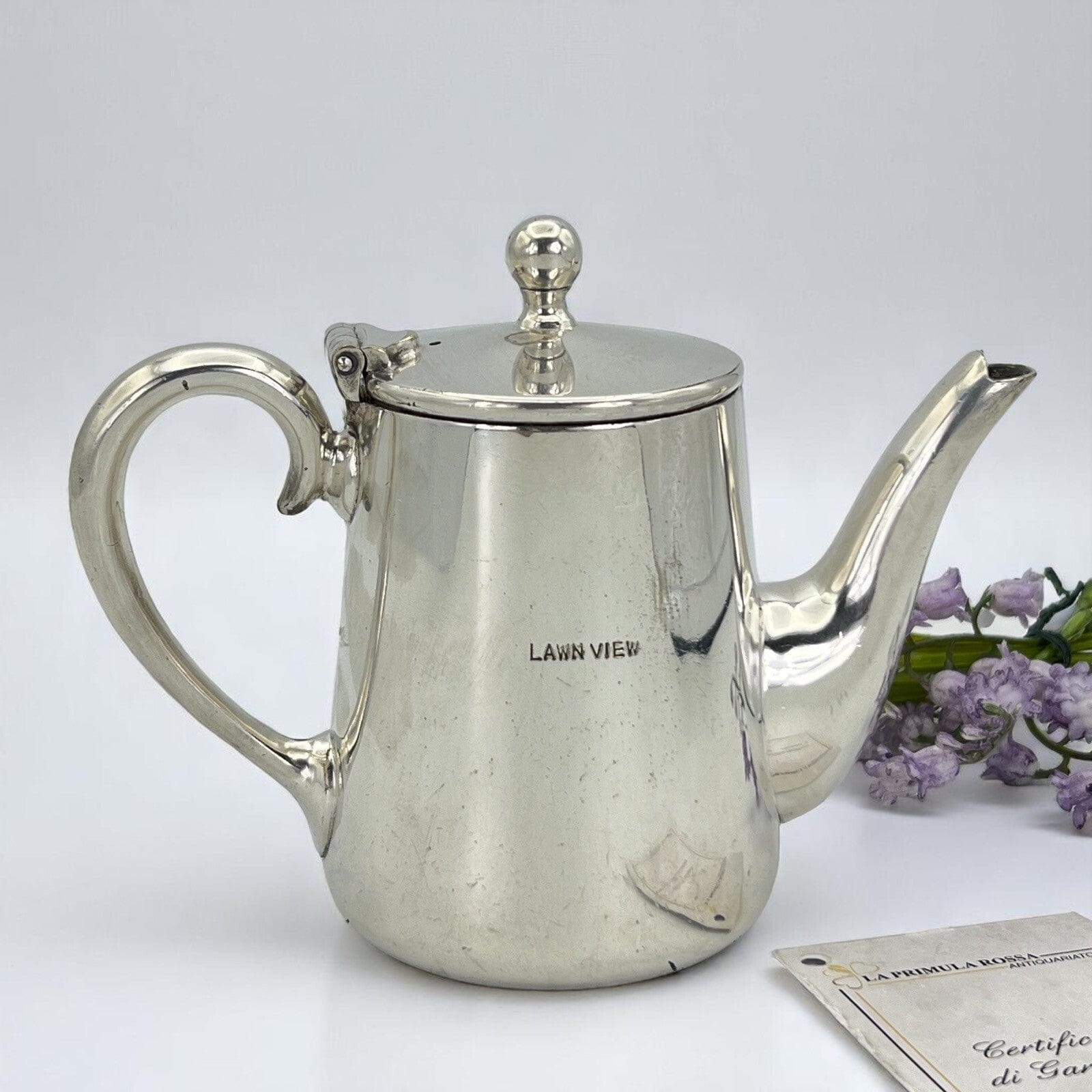 Piccola Caffettiera Antica inglese in argento Silver plated Teiera sheffield Categoria  Sheffield & Argento