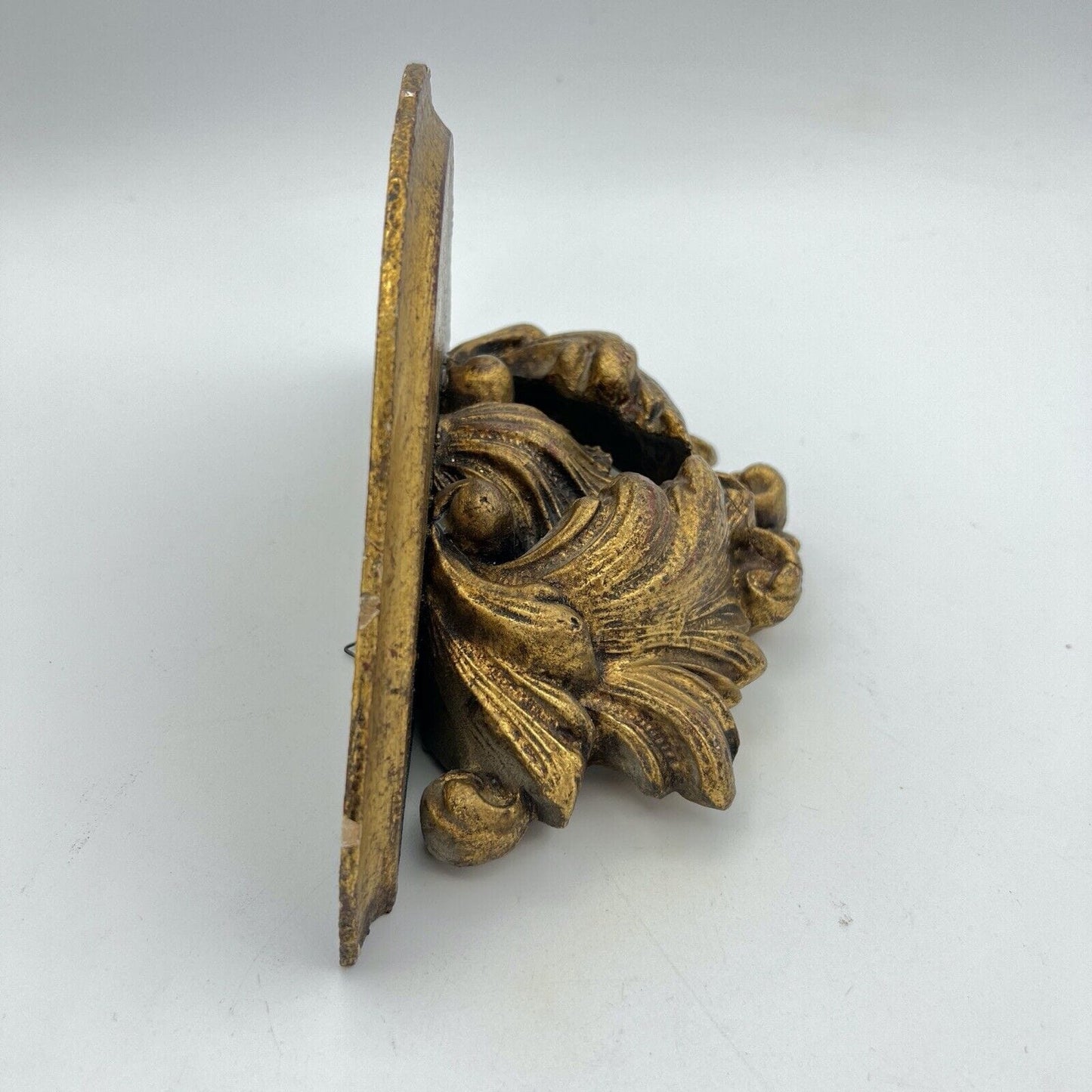 Piccola Mensola da parete Antica in legno oro mensolina a sospensione dorata Categoria  Complementi d'arredo