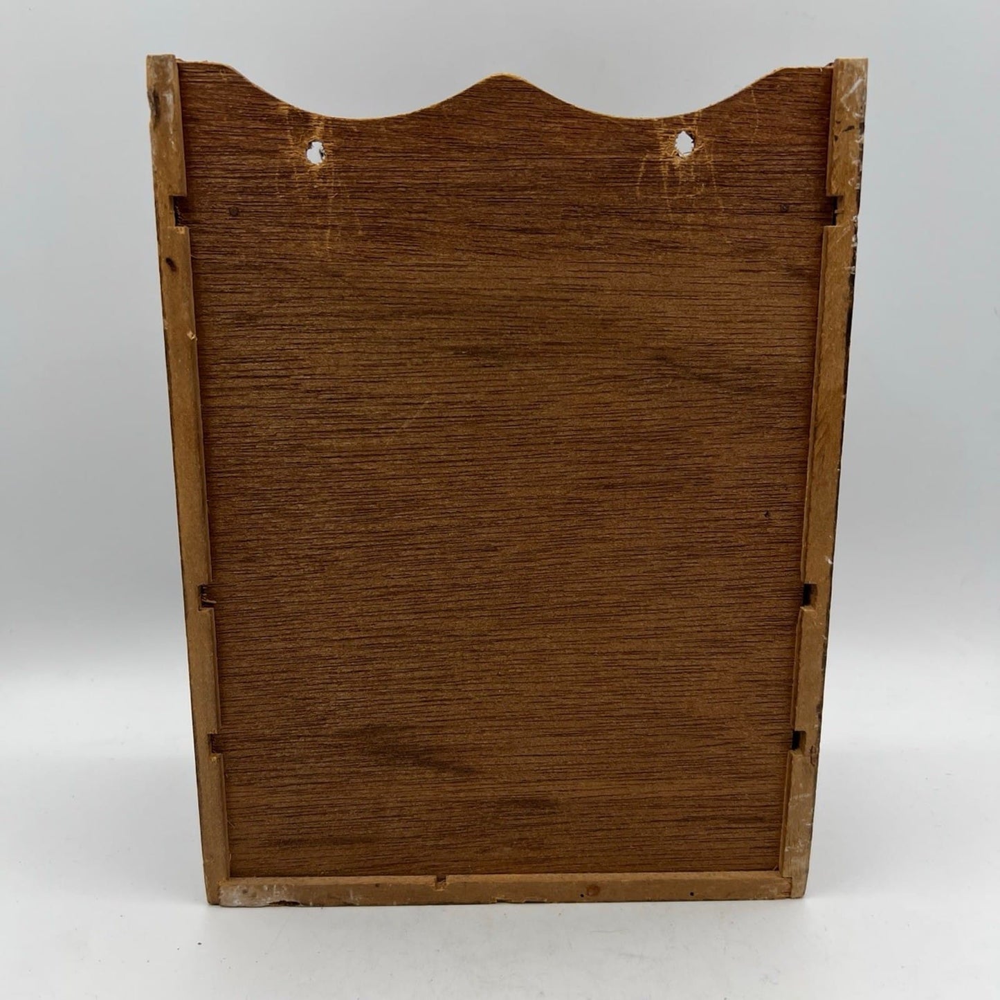 Piccola Mensola Schedario da Scrivania  Espositore da parete in legno vintage Categoria  Mensole
