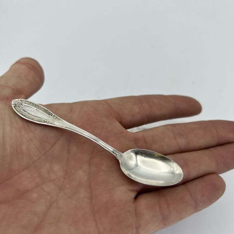 Piccolo Cucchiaino in argento 800 antico silver per caffè zucchero cucchiaio Categoria  Sheffield & Argento