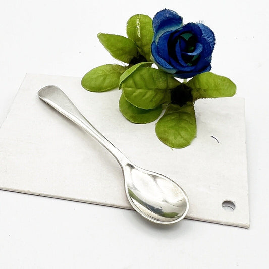 Piccolo Cucchiaino per sale spezie in argento sheffield silver plate Vintage Categoria  Sheffield & Argento