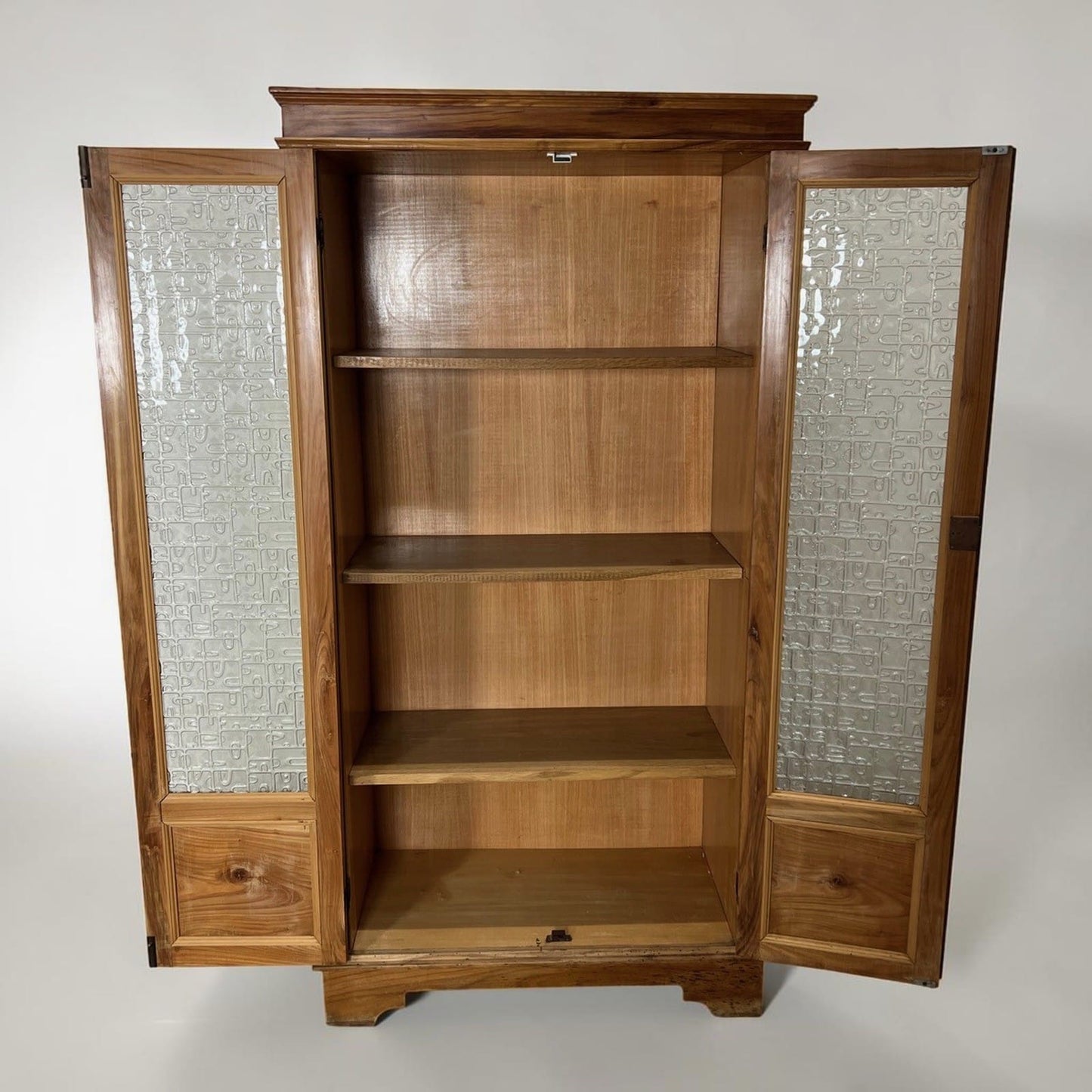 Piccolo Vetrina Credenza antica 2 ante Libreria  dispensa stile arte povera Categoria  Servante - Servantini
