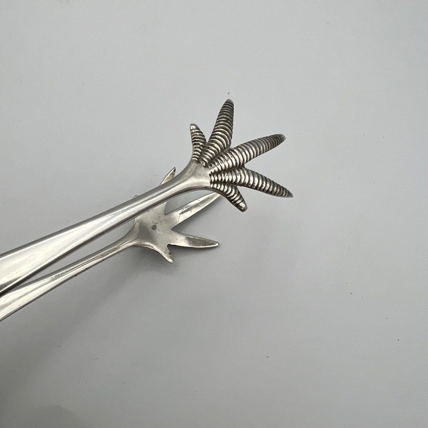 Pinza antica in argento sheffield per zollette da Ghiaccio Pinze silver plated Categoria  Sheffield & Argento
